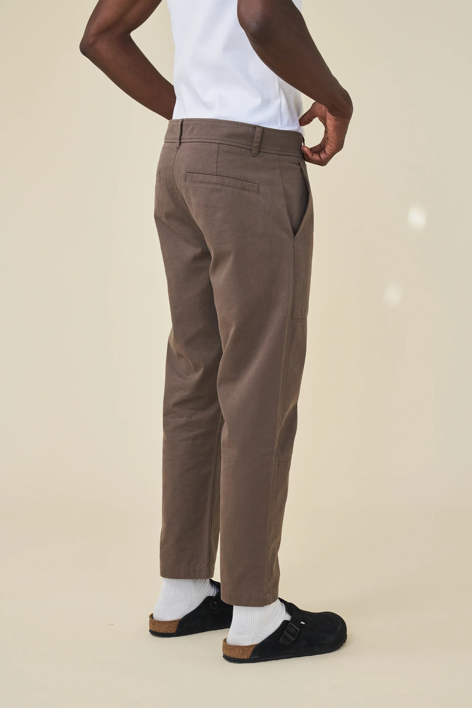 BROWN STRAIGHT WORK PANT - Image 4