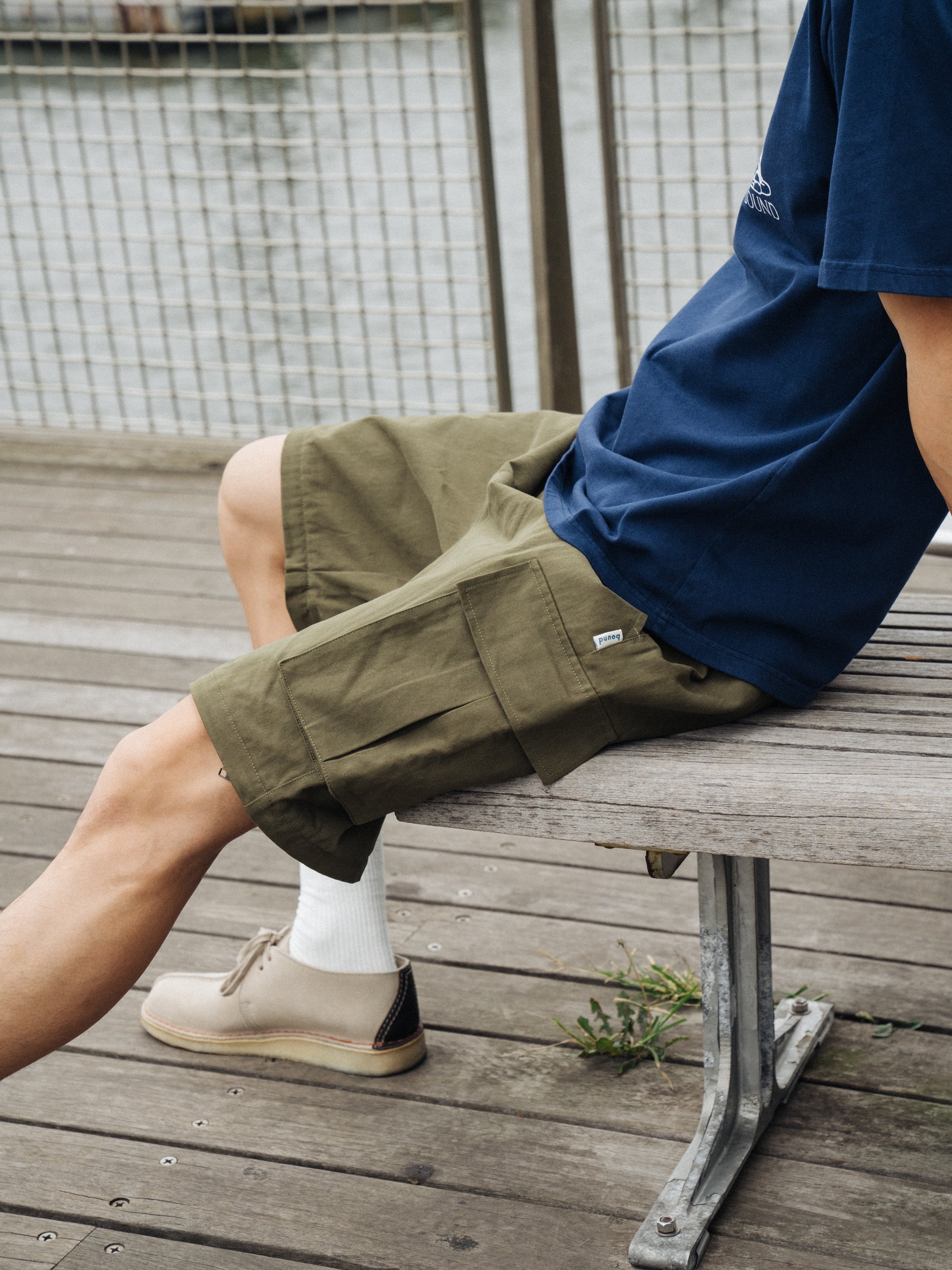 CANVAS CARGO TROUSER + SHORT ZIP OFFS - ARMY GREEN - Image 10