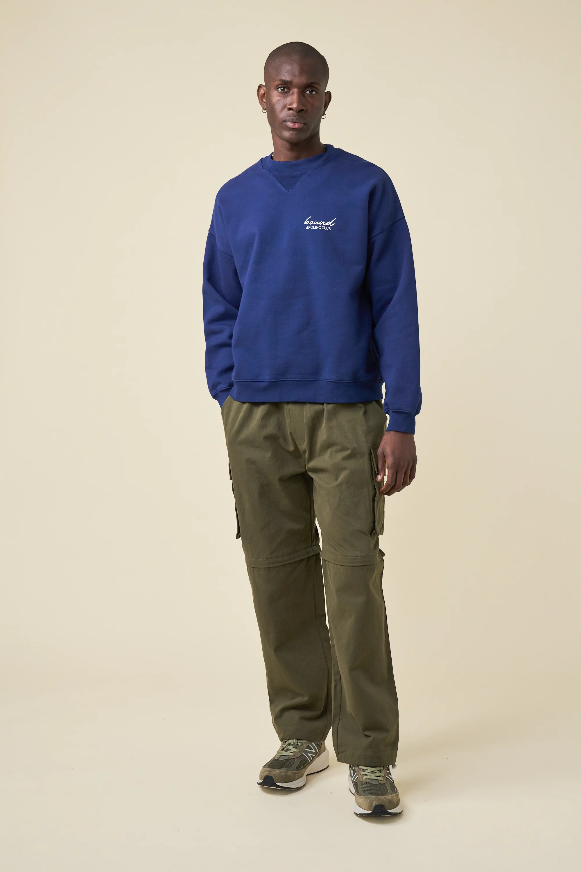 CANVAS CARGO TROUSER + SHORT ZIP OFFS - ARMY GREEN - Image 4