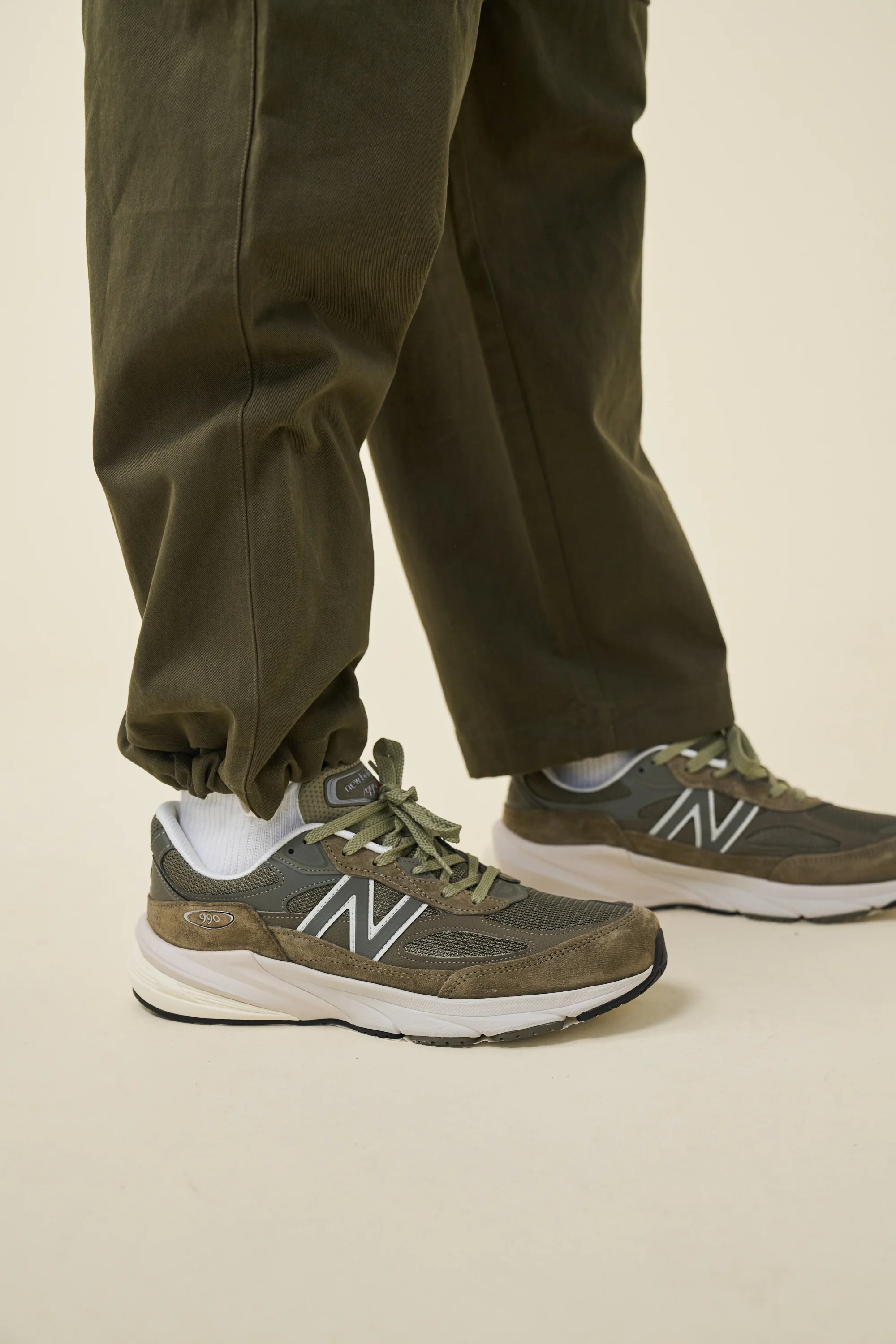 CANVAS CARGO TROUSER + SHORT ZIP OFFS - ARMY GREEN - Image 7