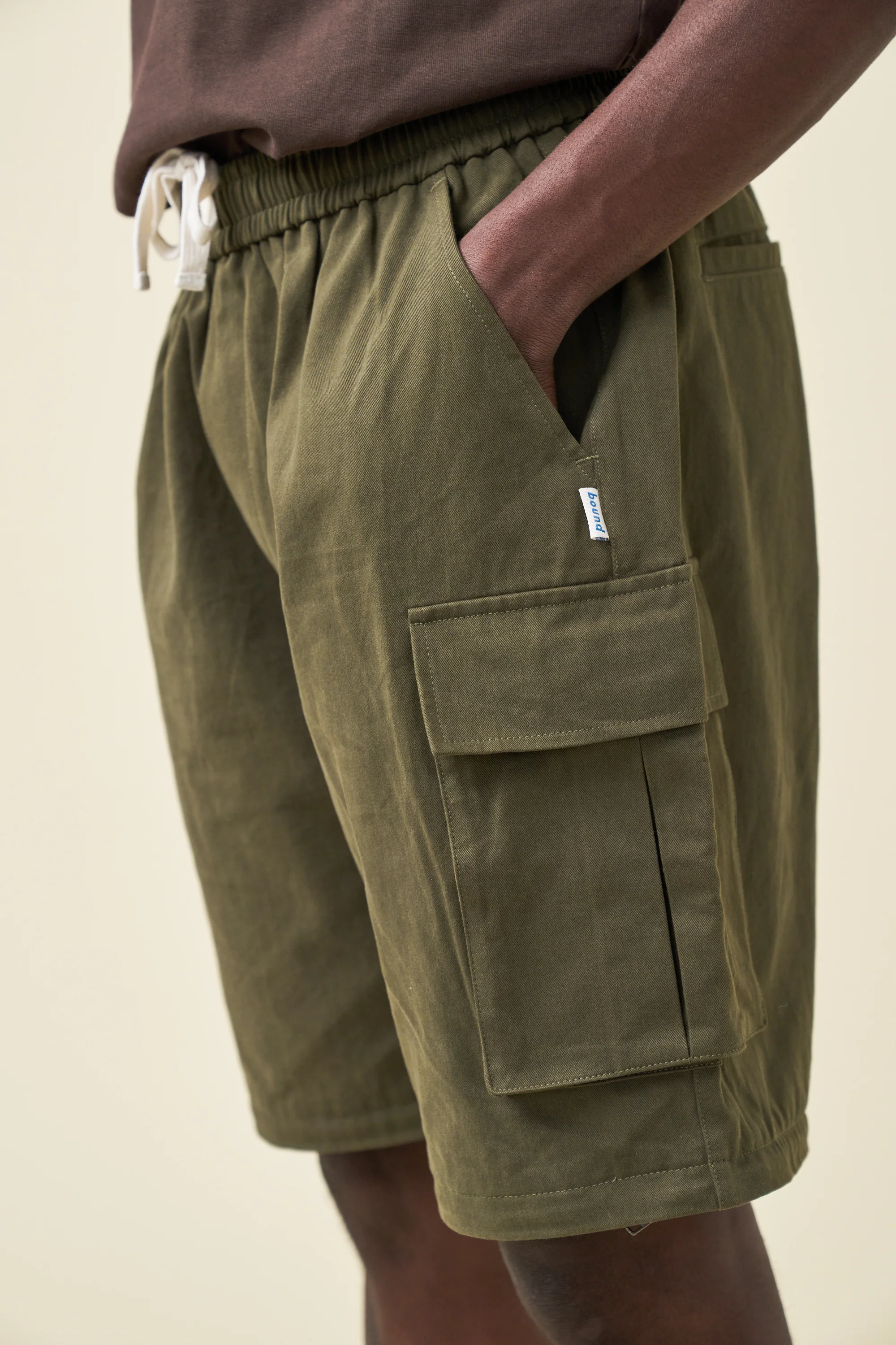 CANVAS CARGO TROUSER + SHORT ZIP OFFS - ARMY GREEN - Image 8