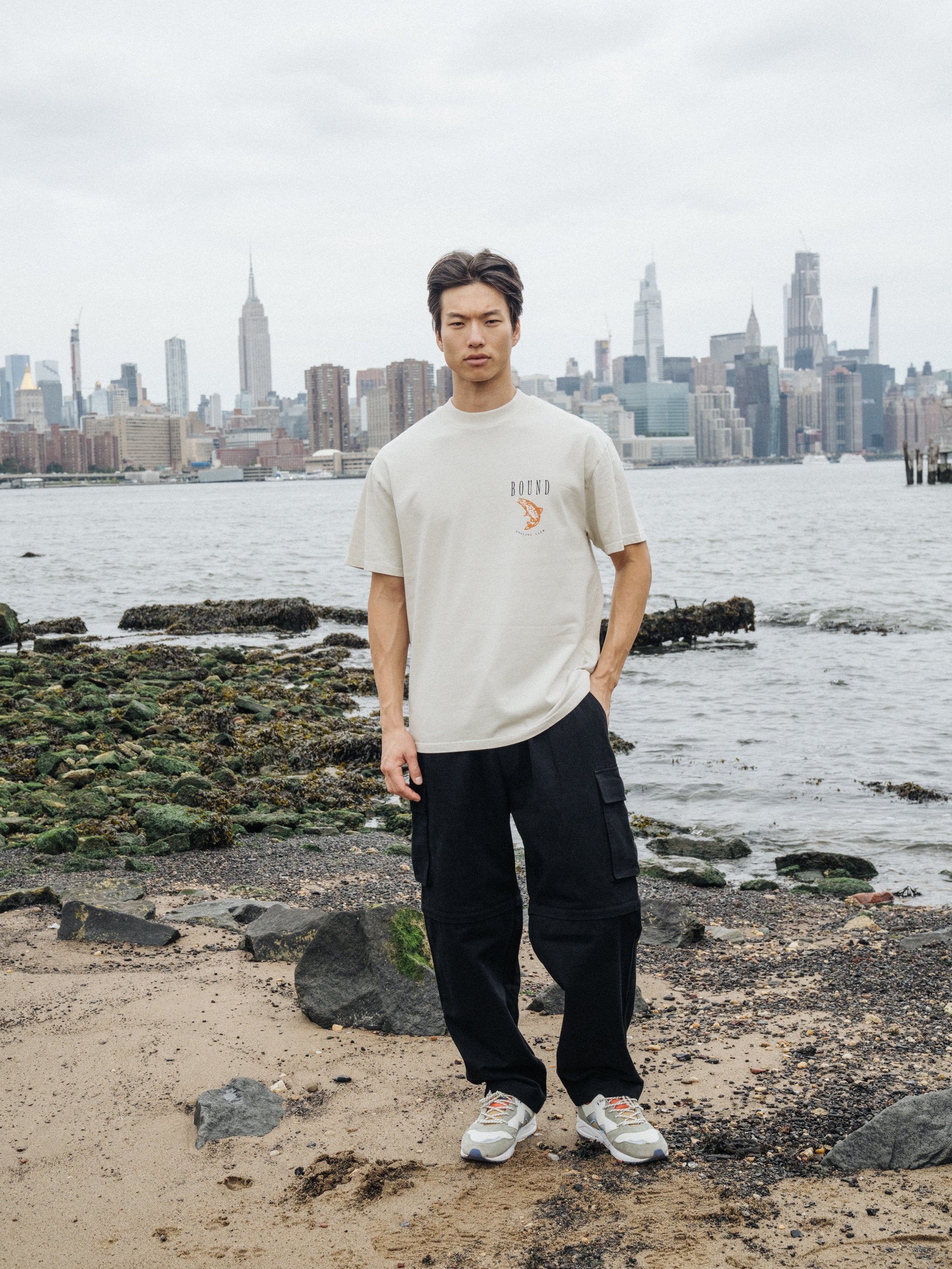 CANVAS CARGO TROUSER + SHORT ZIP OFFS - BLACK - Image 3