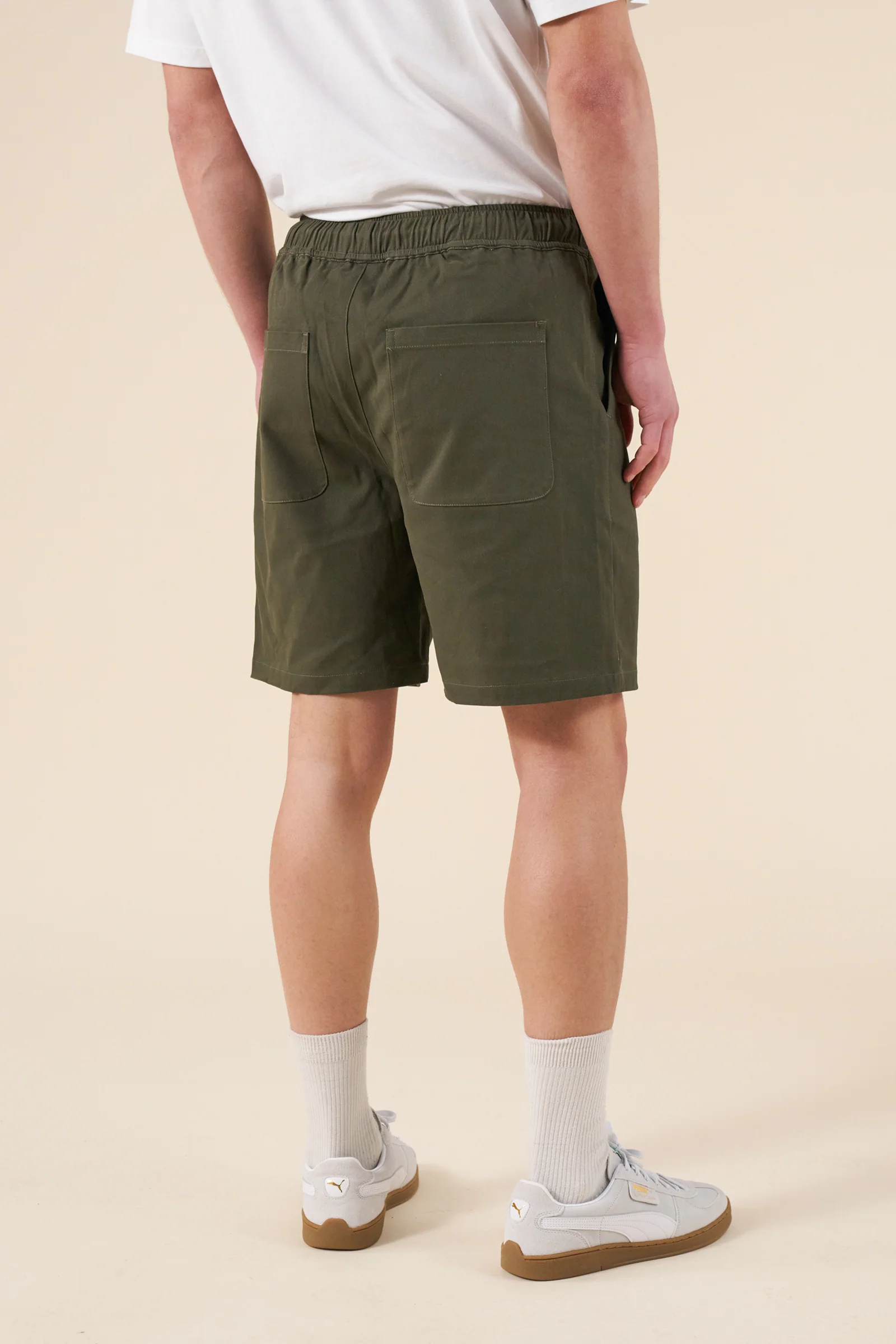 CANVAS SHORTS - ARMY GREEN - Image 3