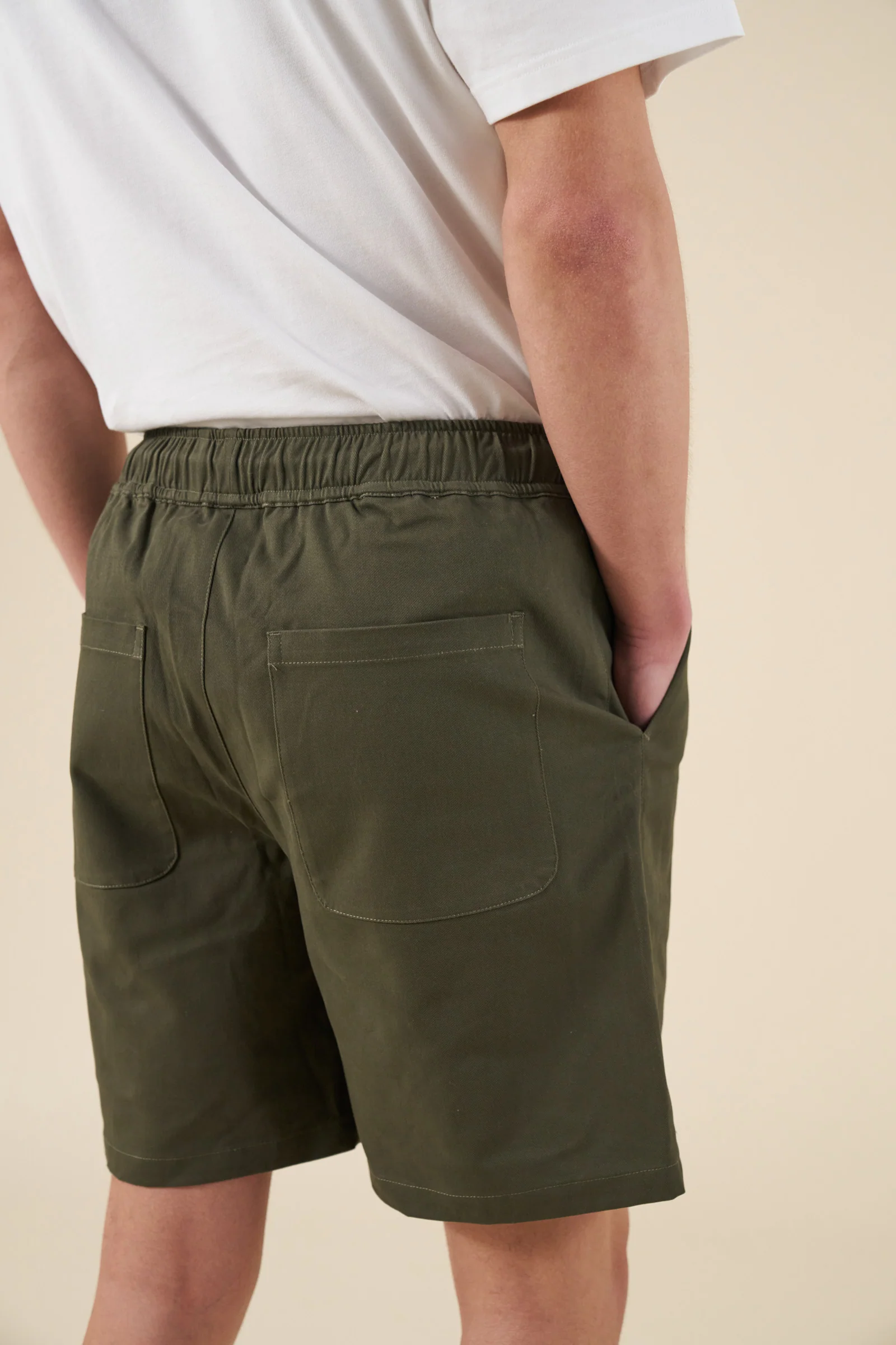 CANVAS SHORTS - ARMY GREEN - Image 6