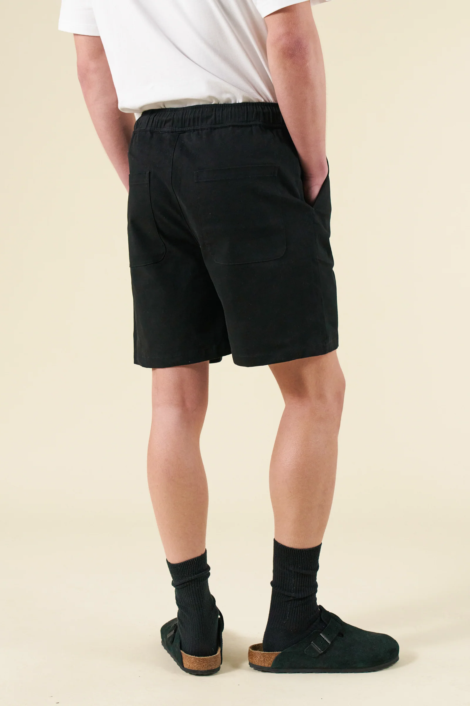 CANVAS SHORTS - BLACK - Image 3