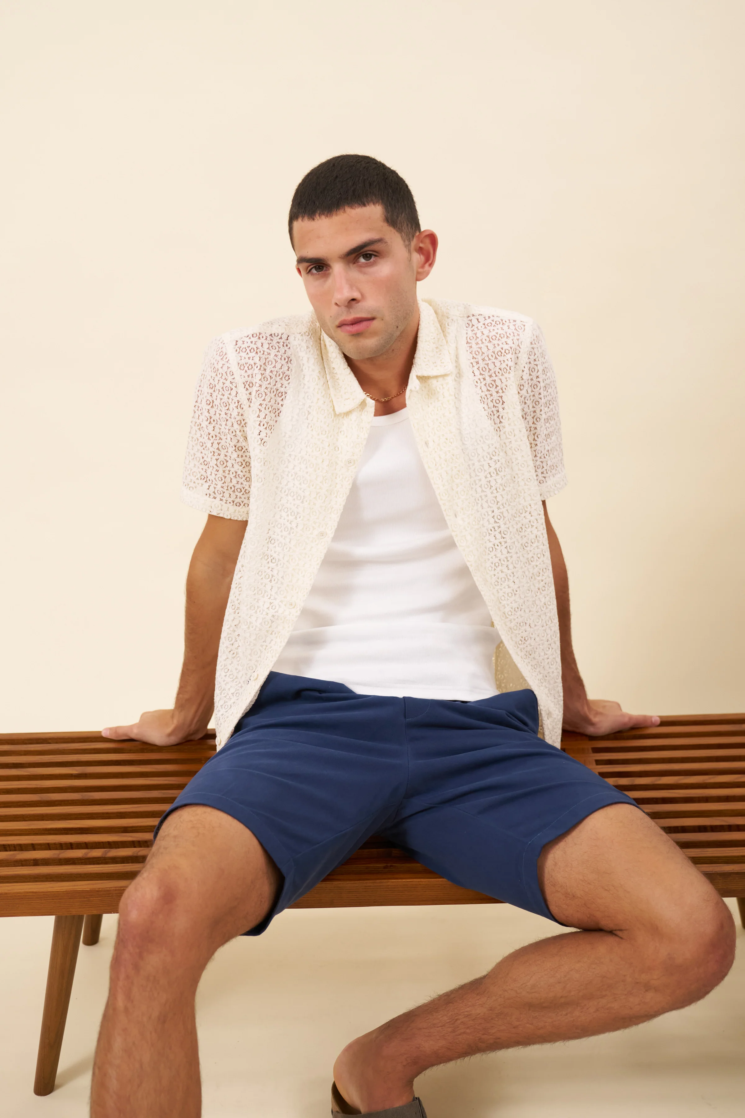CAPRI LACE SHIRT - ECRU - Image 3