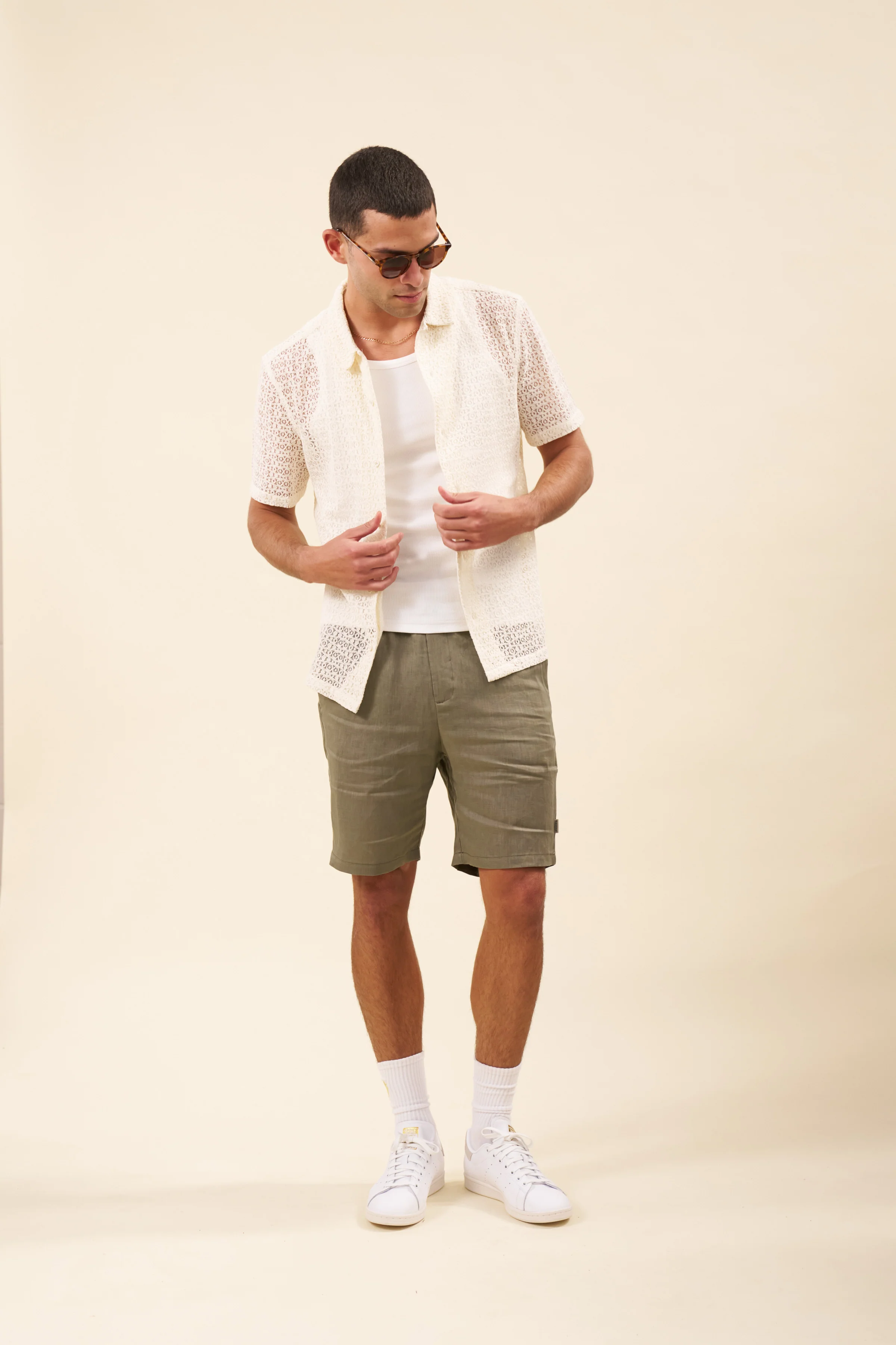 CAPRI LACE SHIRT - ECRU - Image 4