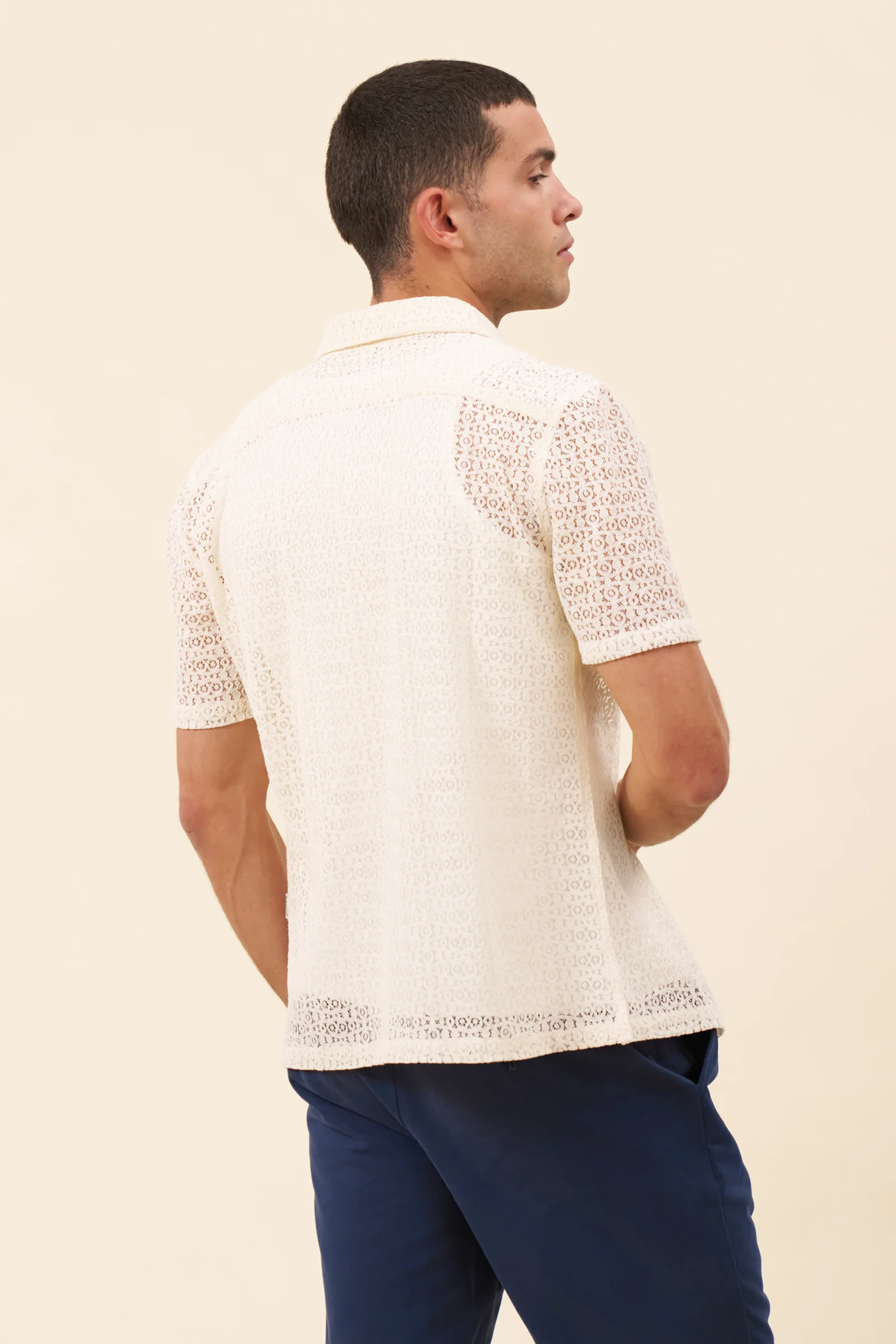CAPRI LACE SHIRT - ECRU - Image 5