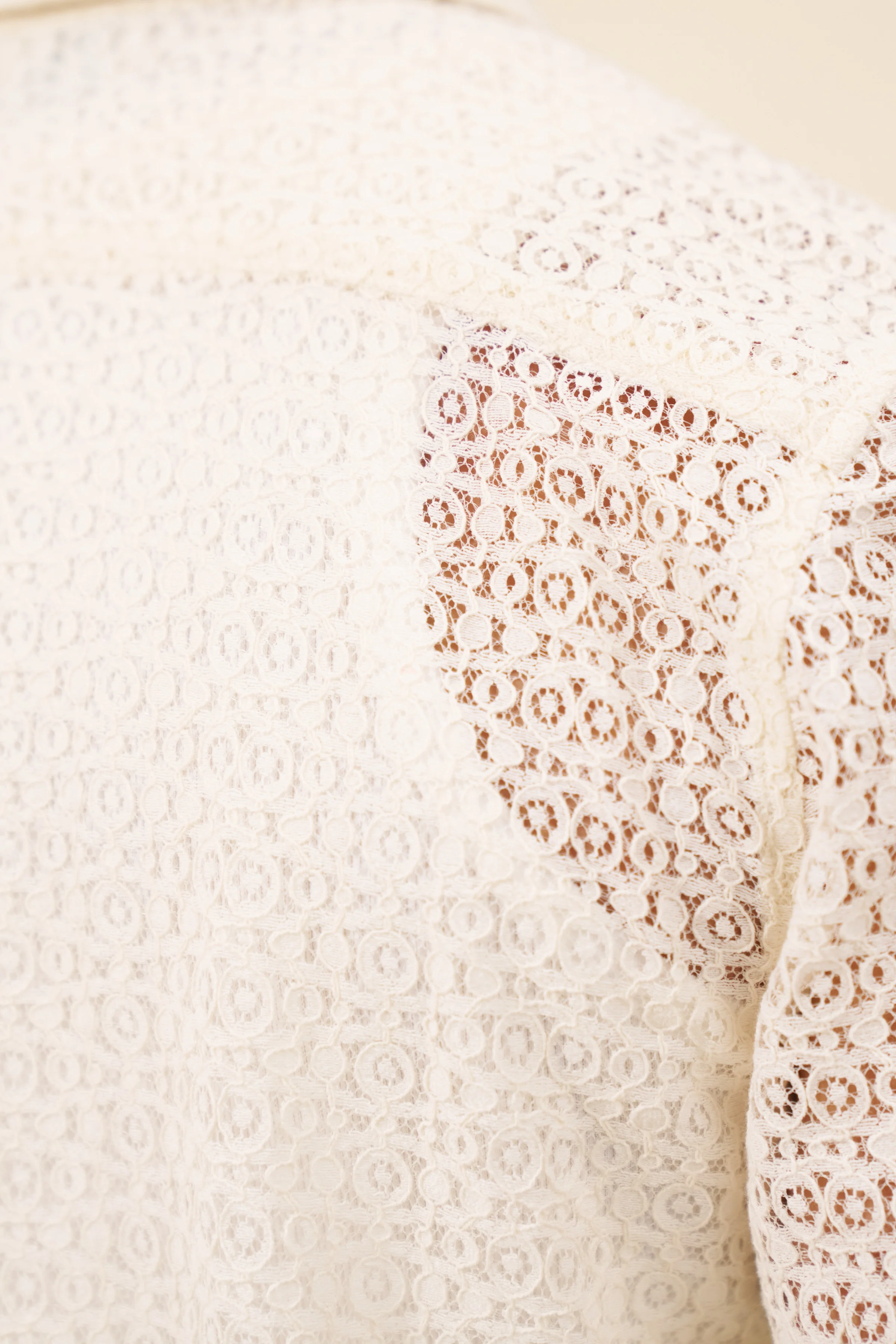 CAPRI LACE SHIRT - ECRU - Image 6