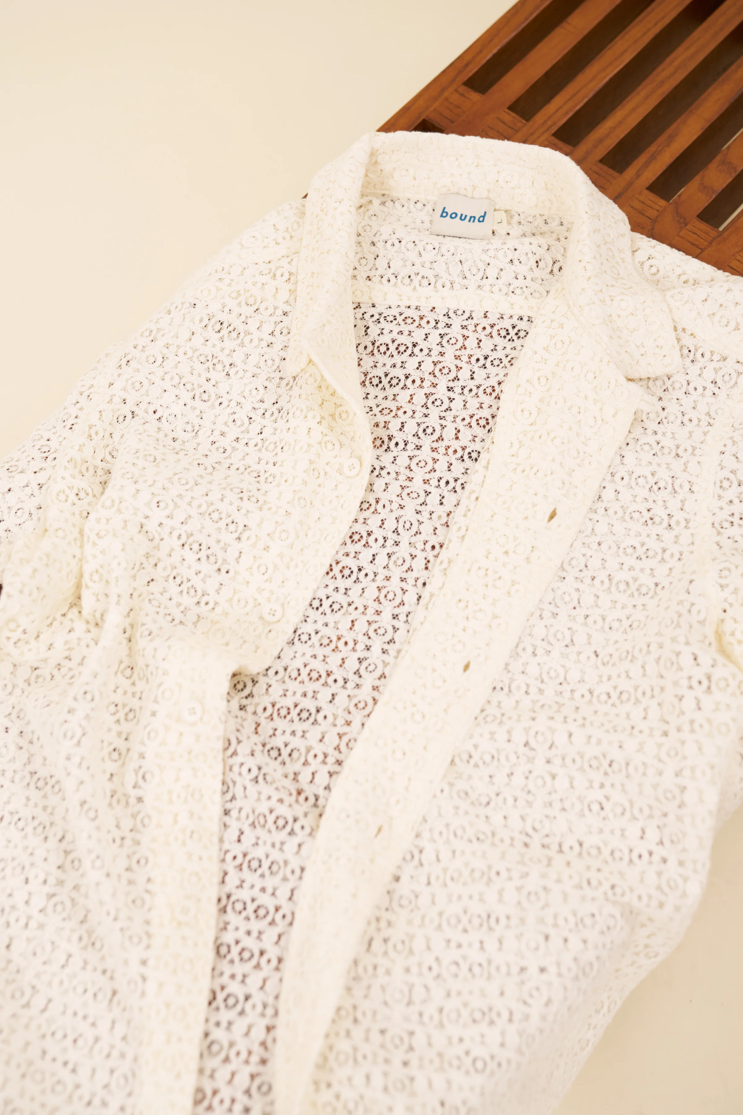 CAPRI LACE SHIRT - ECRU - Image 7