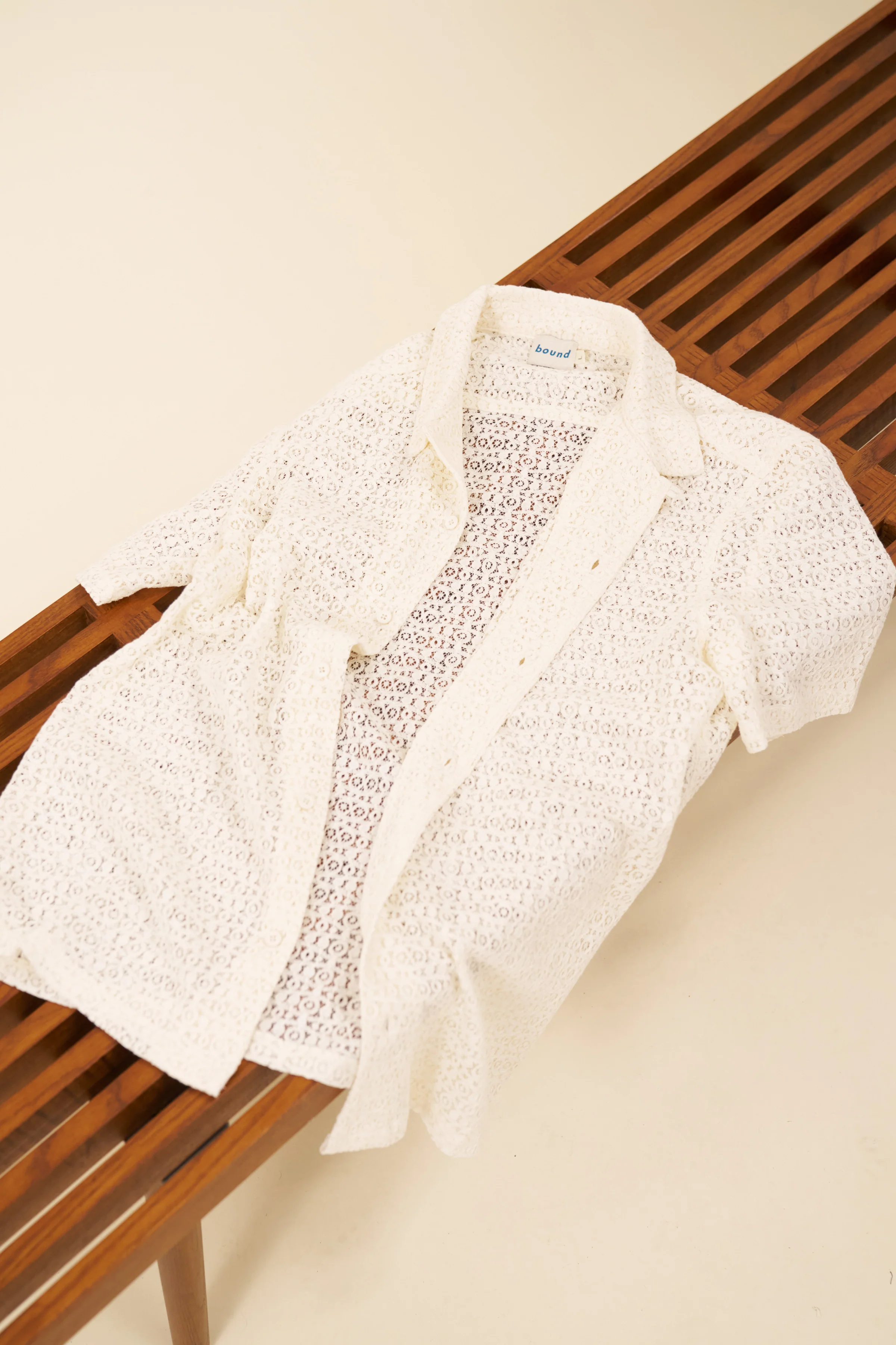 CAPRI LACE SHIRT - ECRU - Image 8