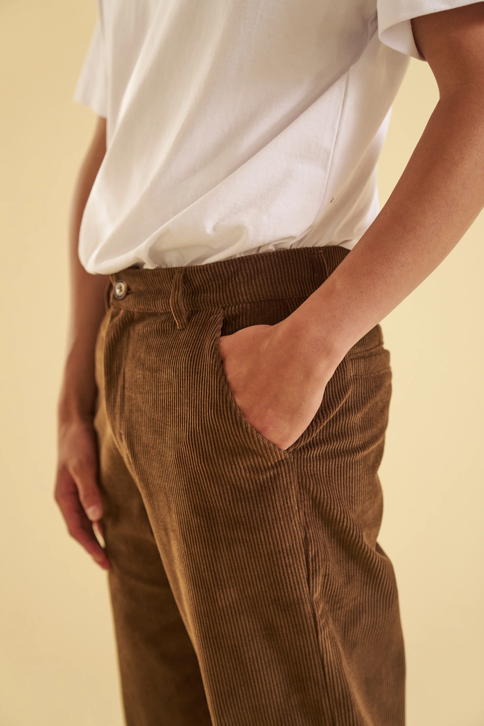 CEDAR BROWN CORDUROY TROUSERS - Image 4