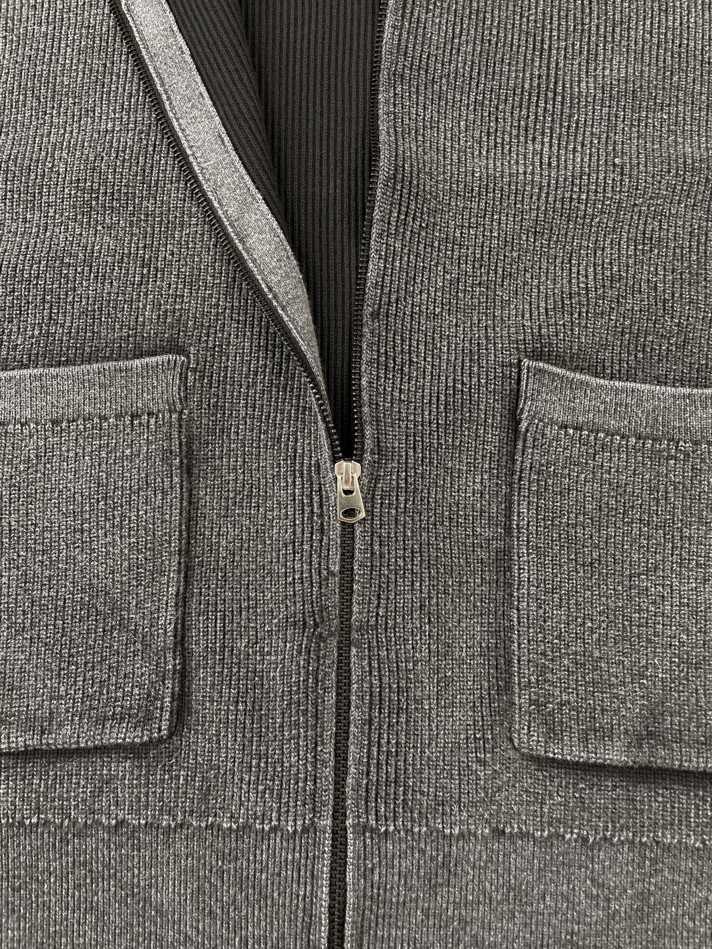 CHARCOAL ACID WASH KNIT VEST - Image 10