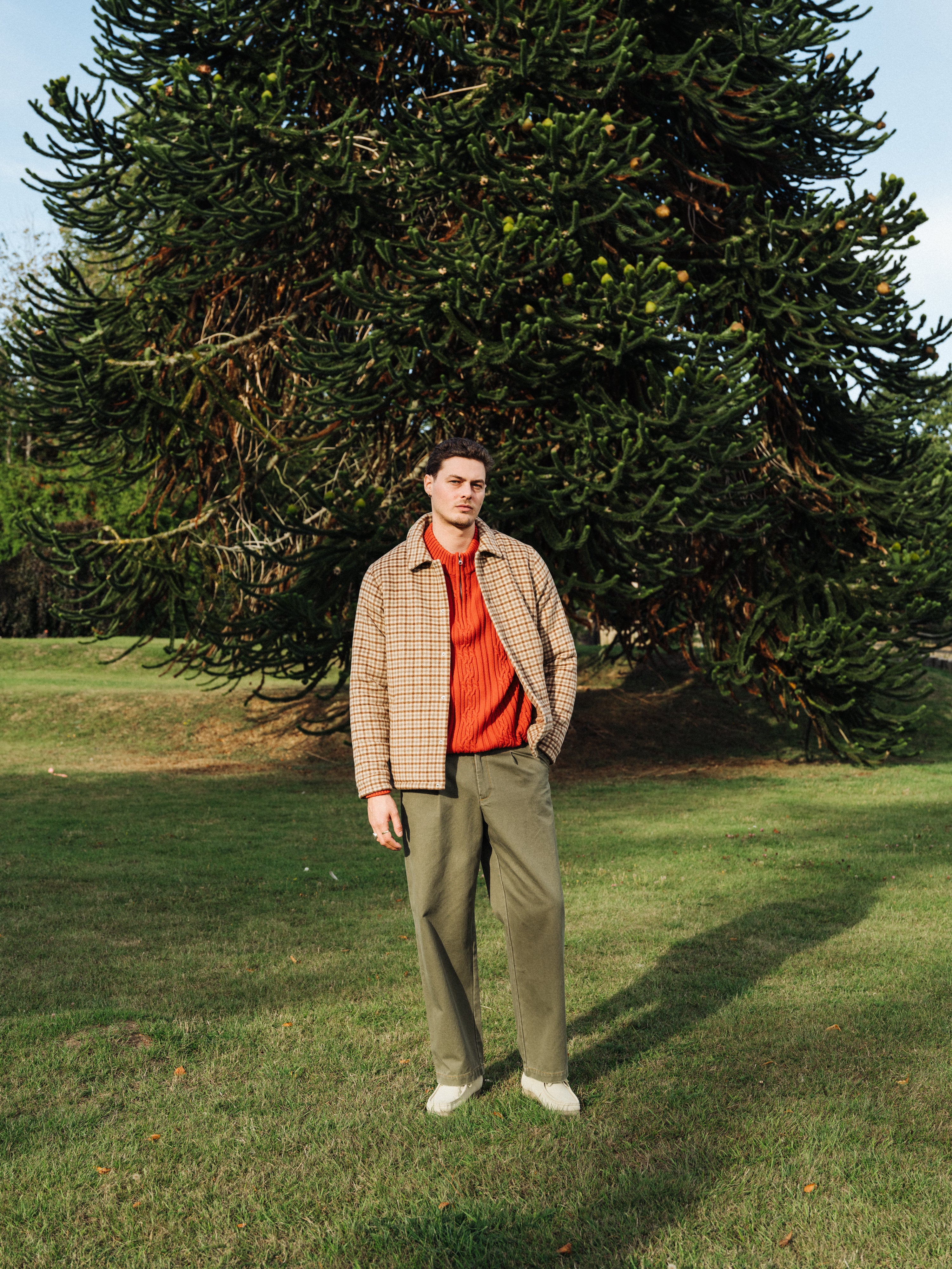 CHECK WOOL QUILTED COACH JACKET - Image 10