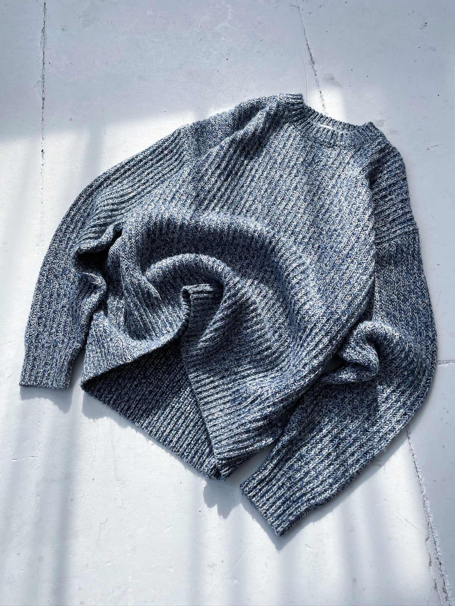 CHUNKY TWIST HEAVY KNIT - PEBBLE - Image 9