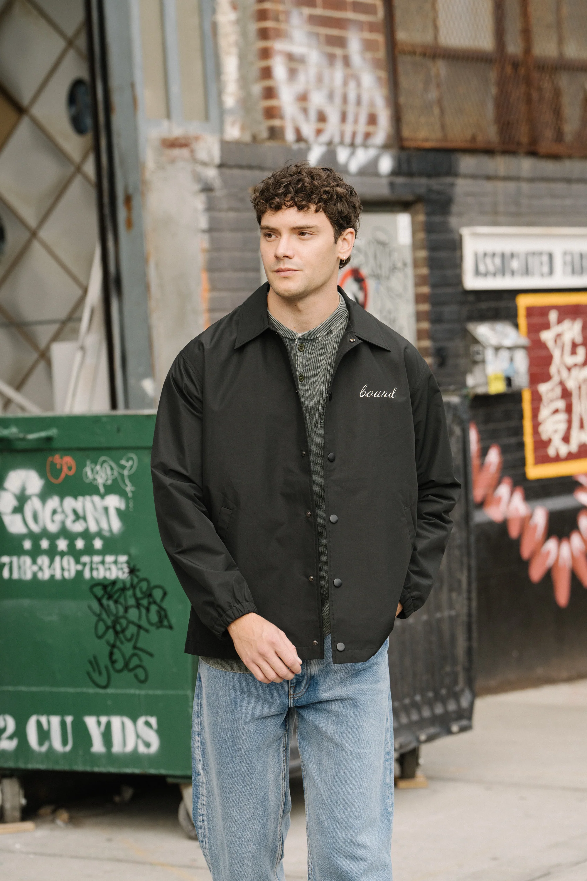 CLASSIC COACH JACKET - BLACK - Image 2