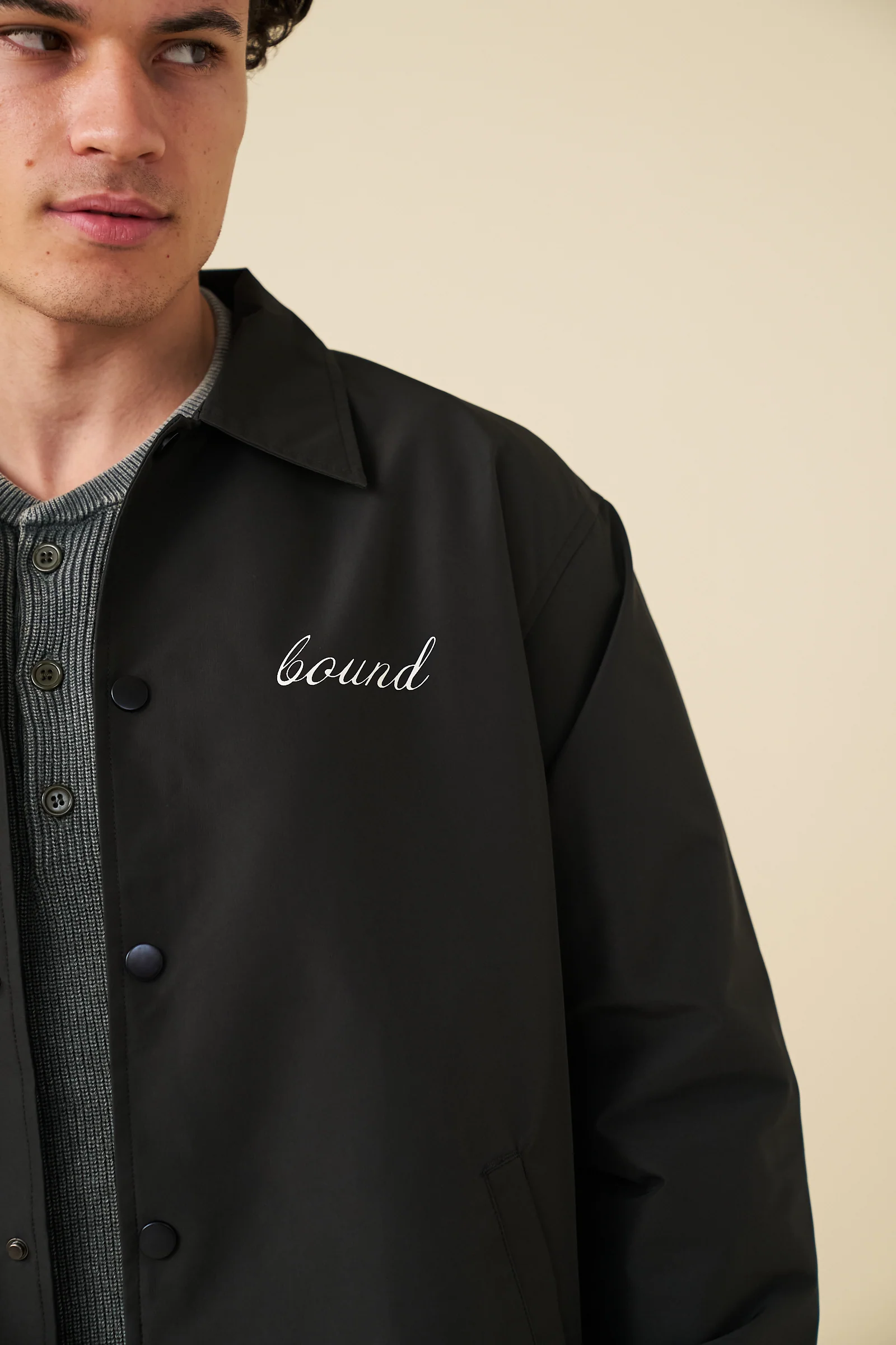 CLASSIC COACH JACKET - BLACK - Image 3