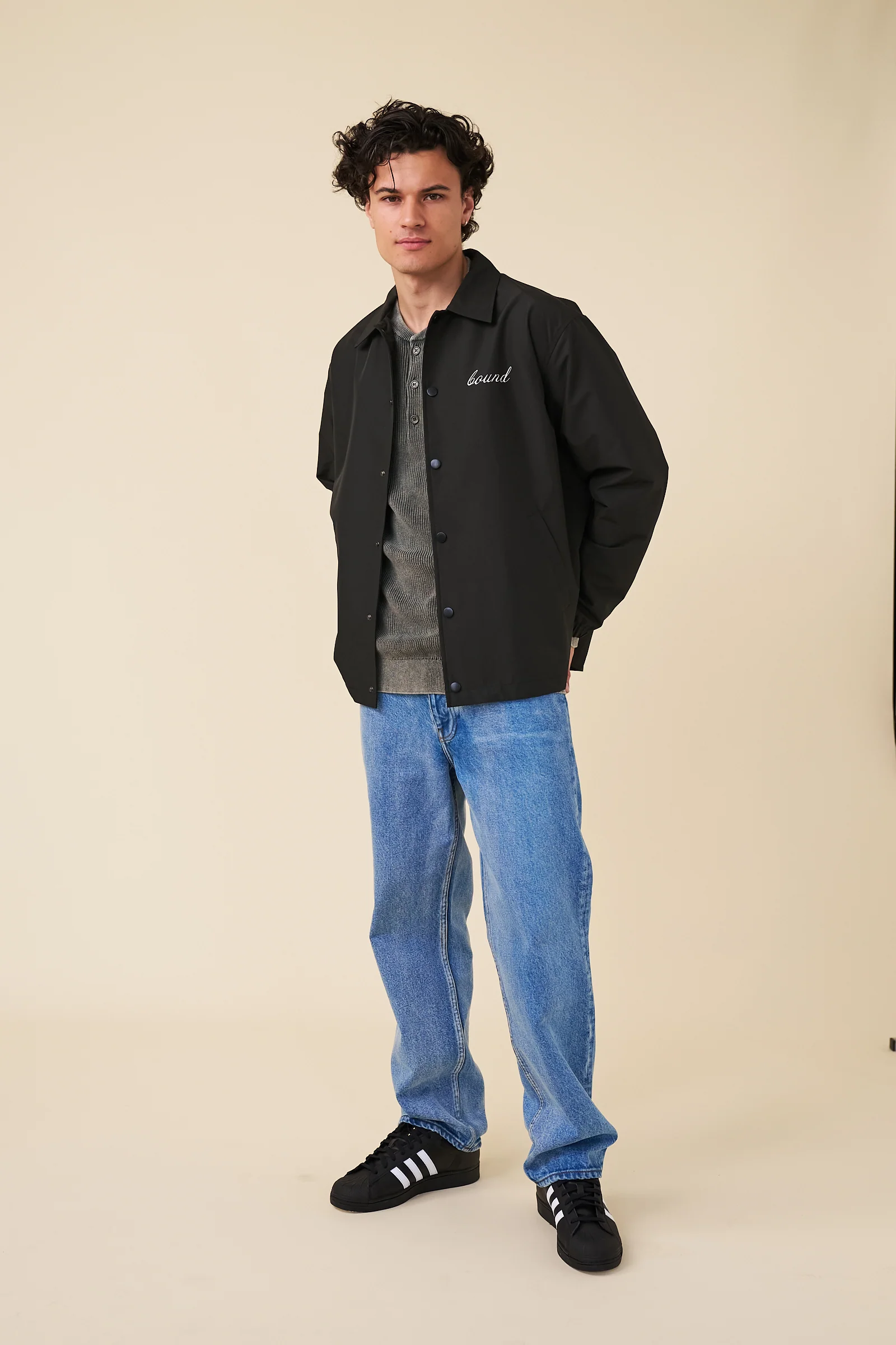 CLASSIC COACH JACKET - BLACK - Image 5