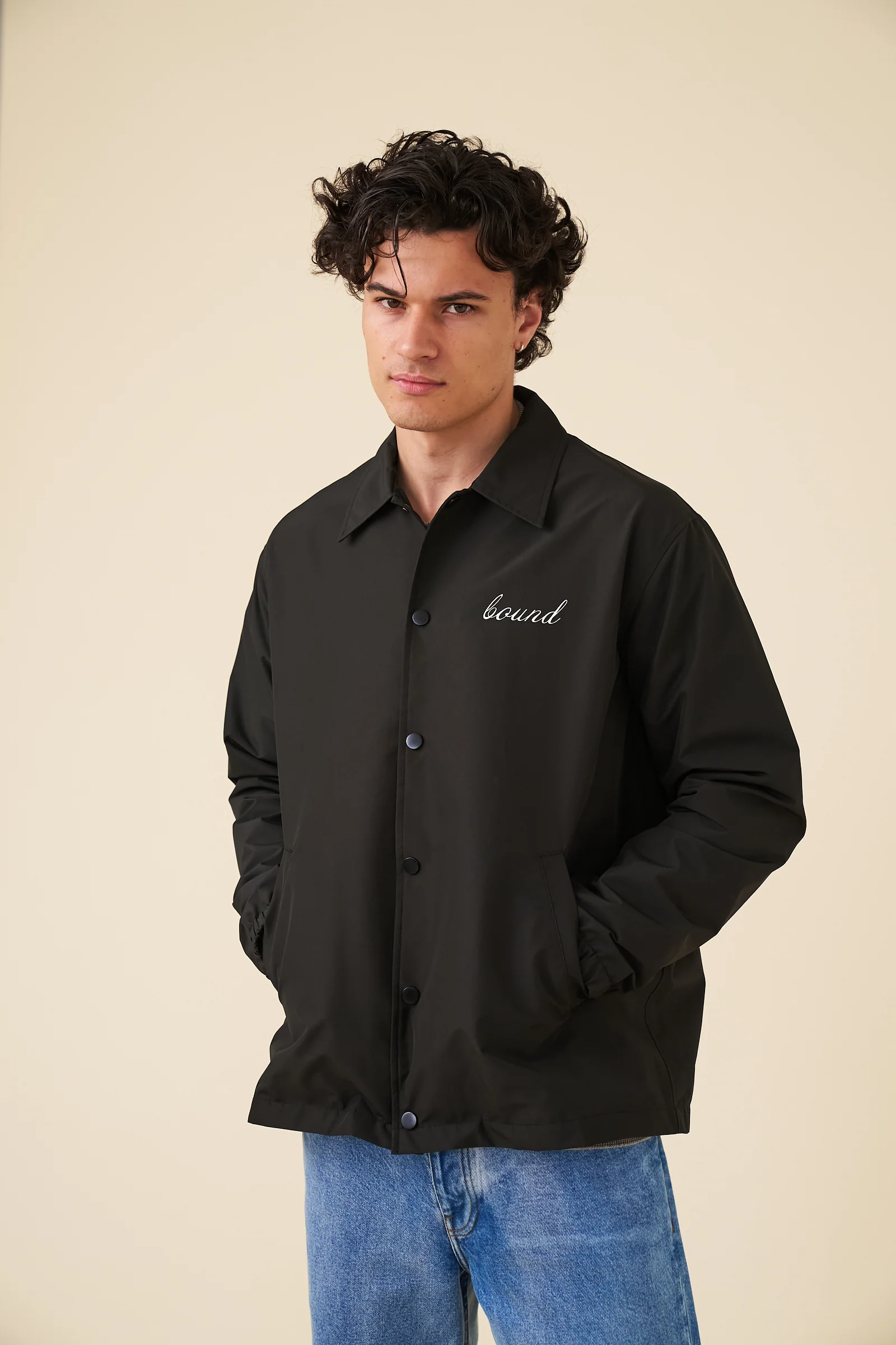 CLASSIC COACH JACKET - BLACK - Image 6