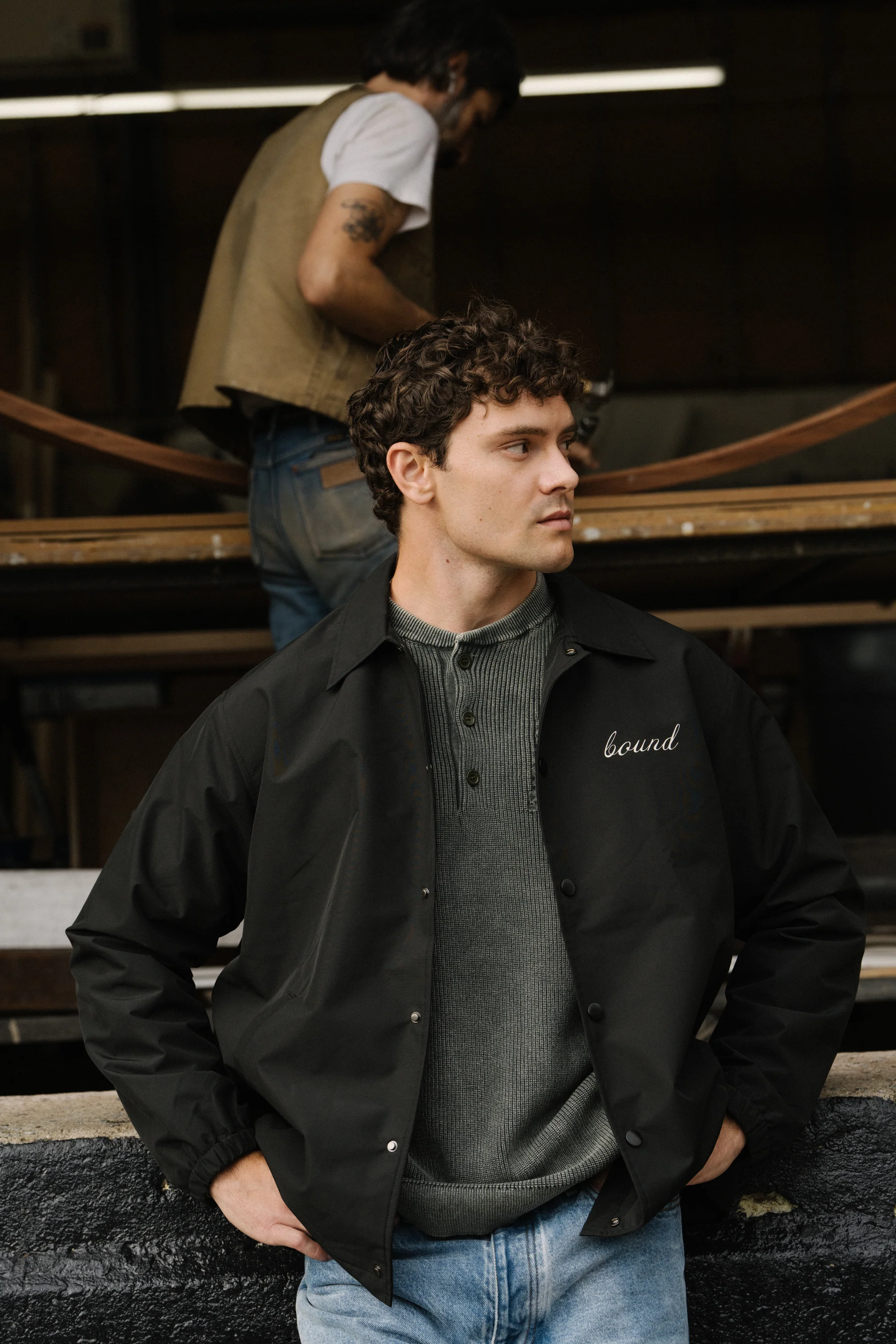 CLASSIC COACH JACKET - BLACK - Image 8