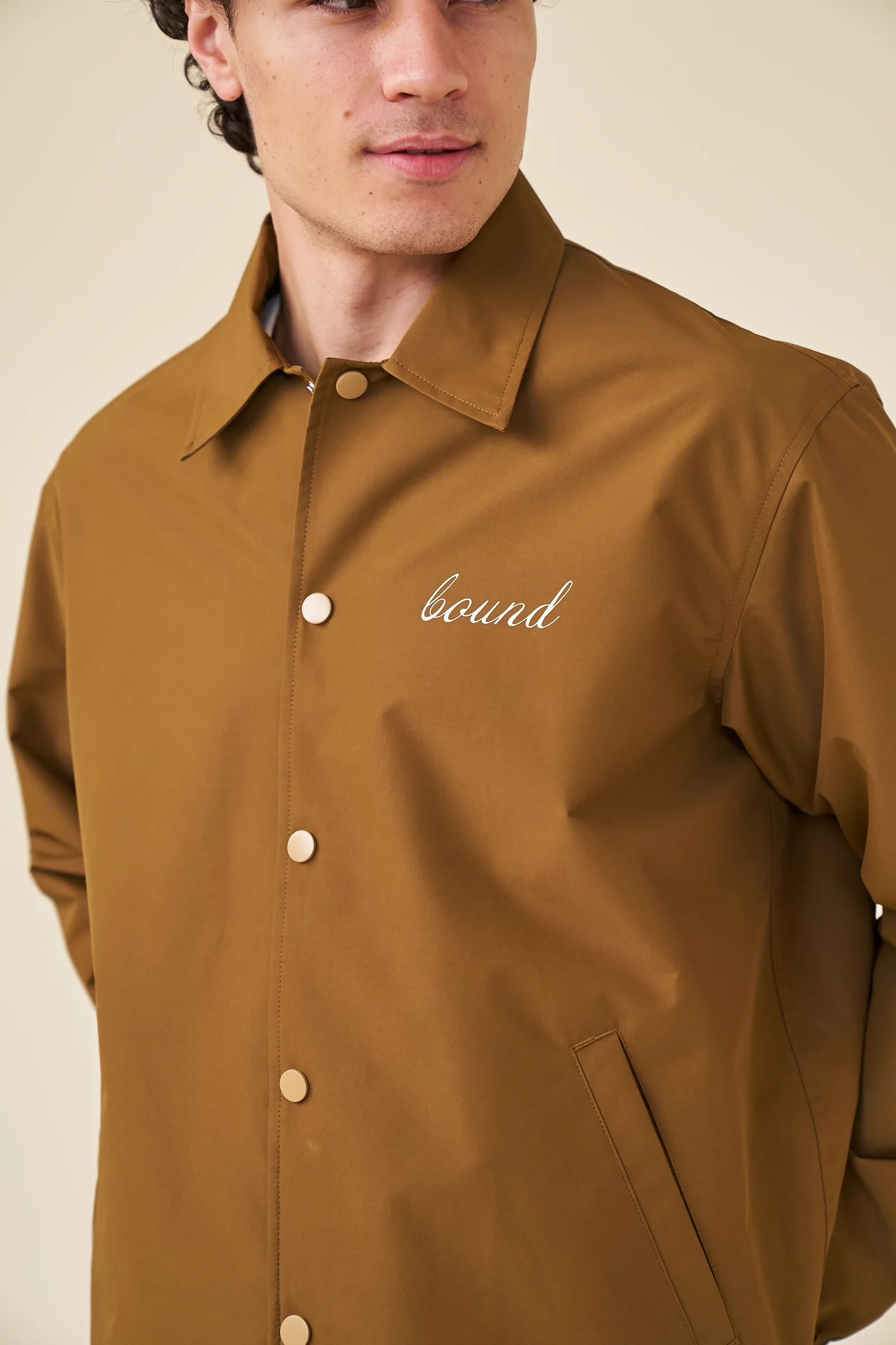 CLASSIC COACH JACKET - CARAMEL - Image 4