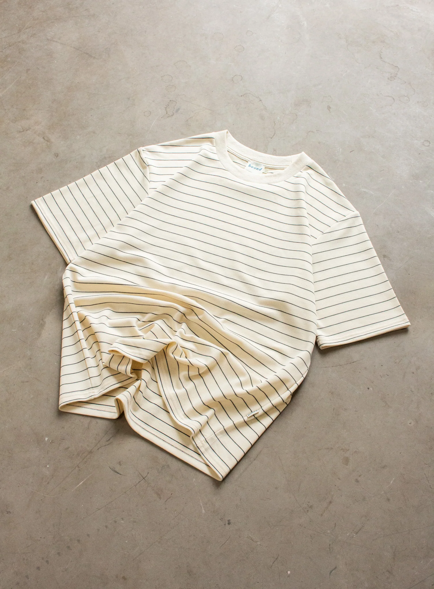 CLASSIC STRIPE TEE - CREAM - Image 5