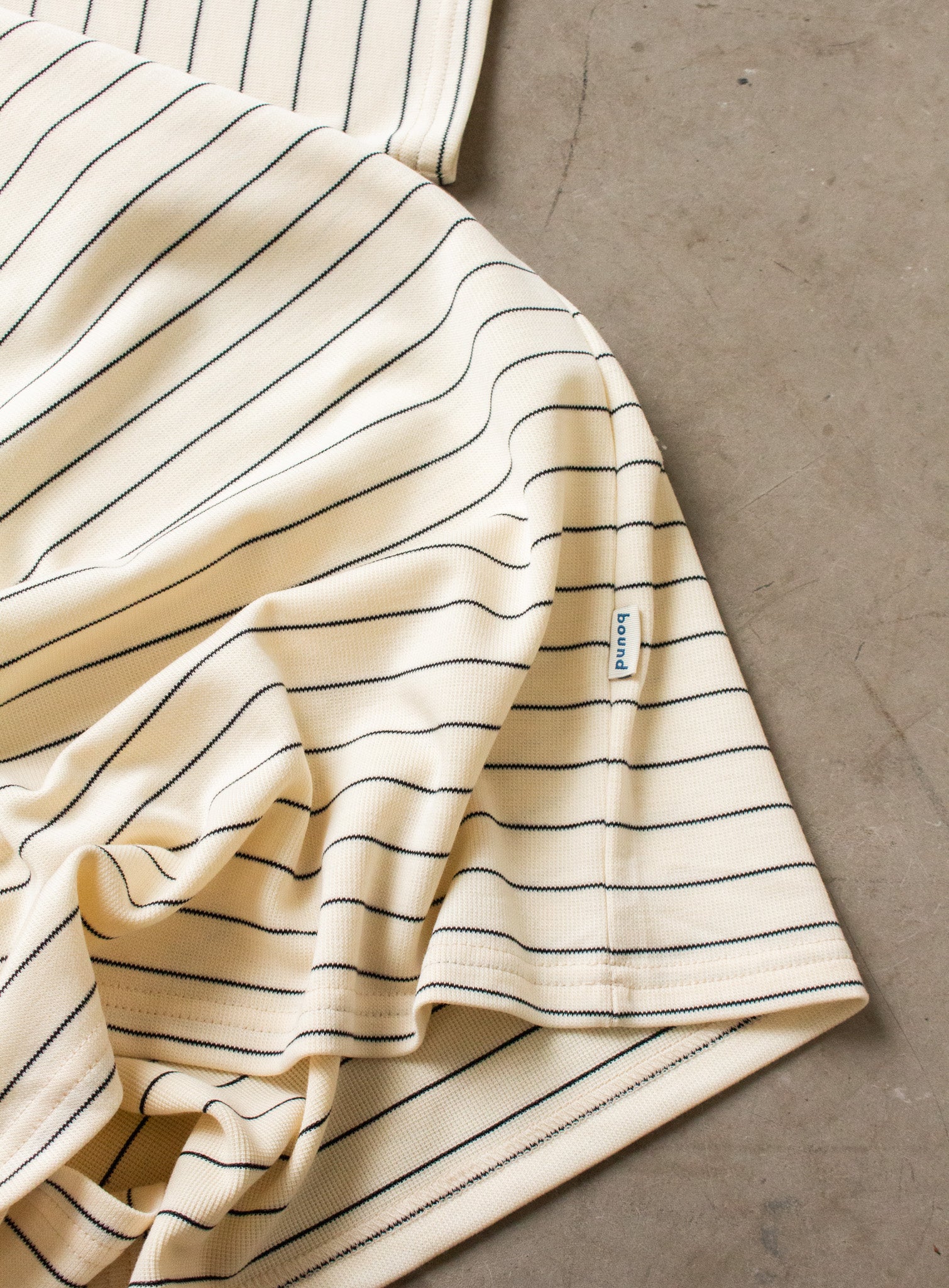 CLASSIC STRIPE TEE - CREAM - Image 6