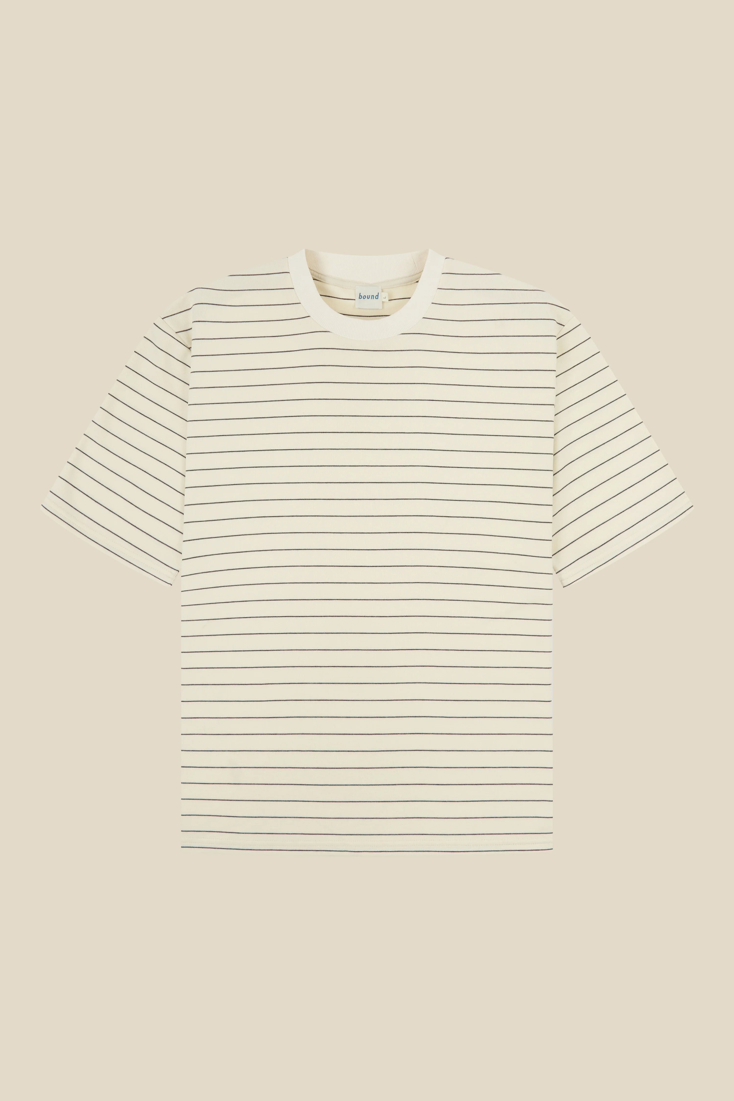 CLASSIC STRIPE TEE - CREAM - Image 7