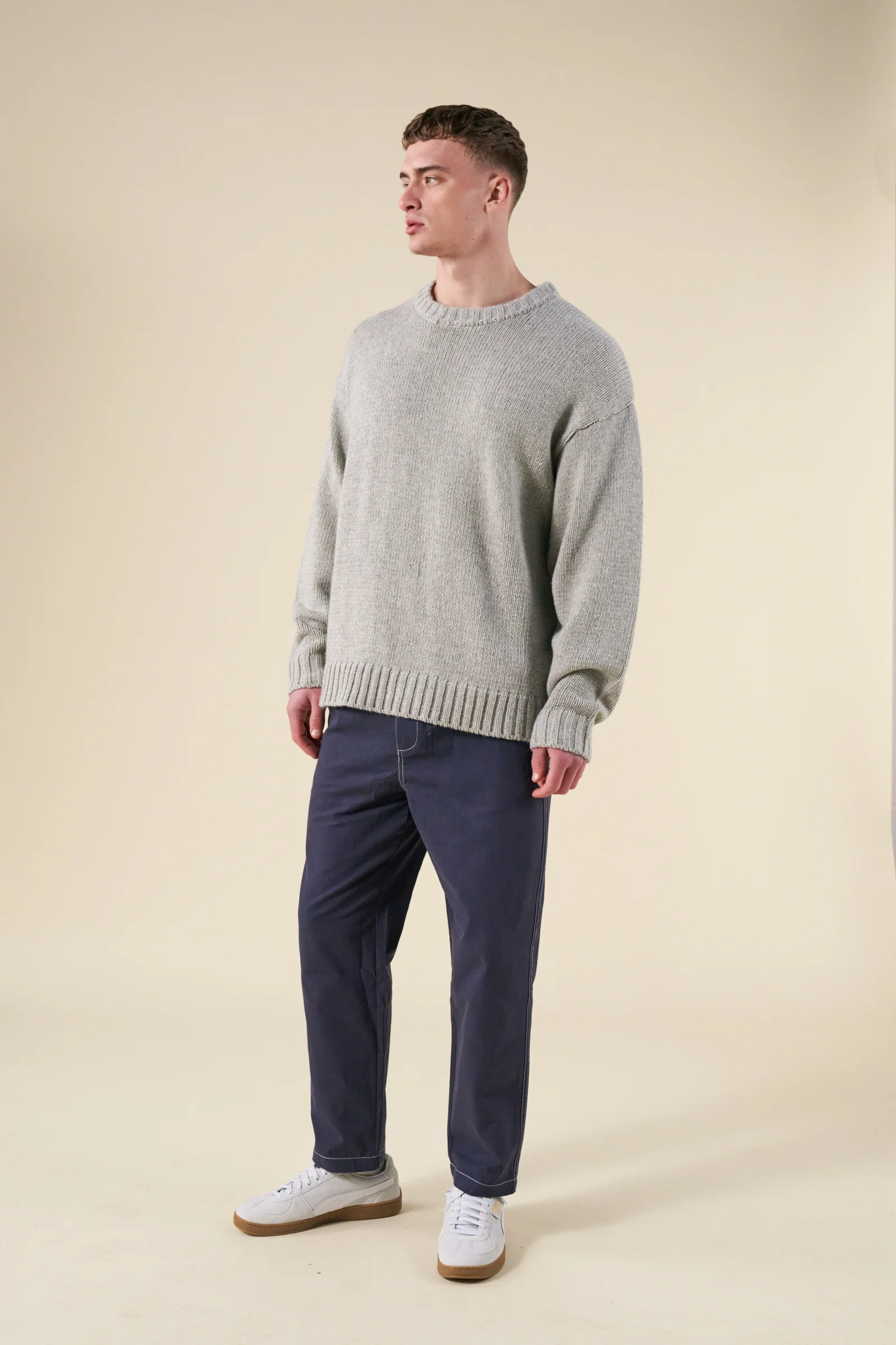 CONTRAST RIPSTOP CANVAS TROUSER - MID BLUE - Image 5