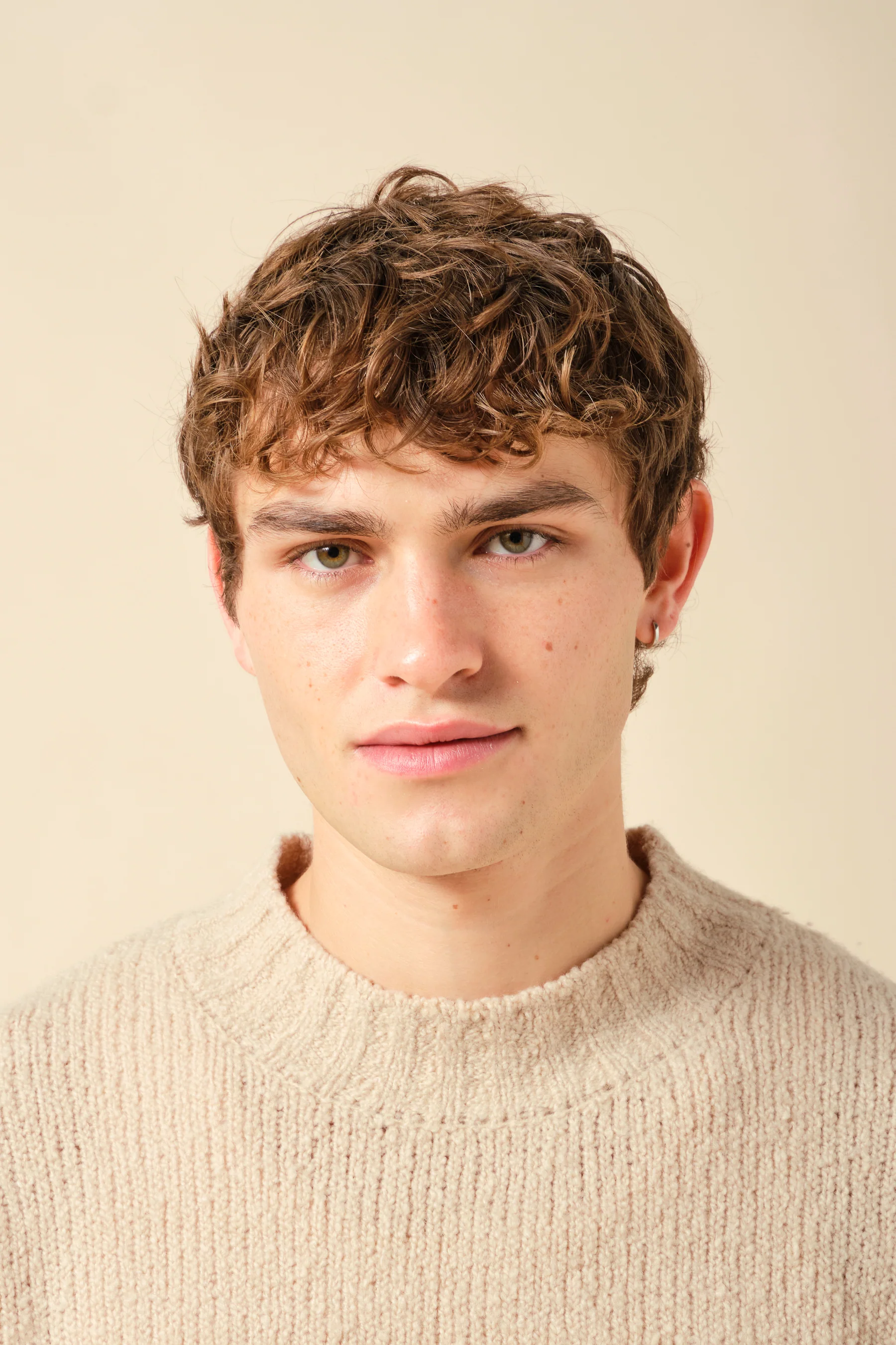 CROPPED WOOL KNIT - SAND - Image 4