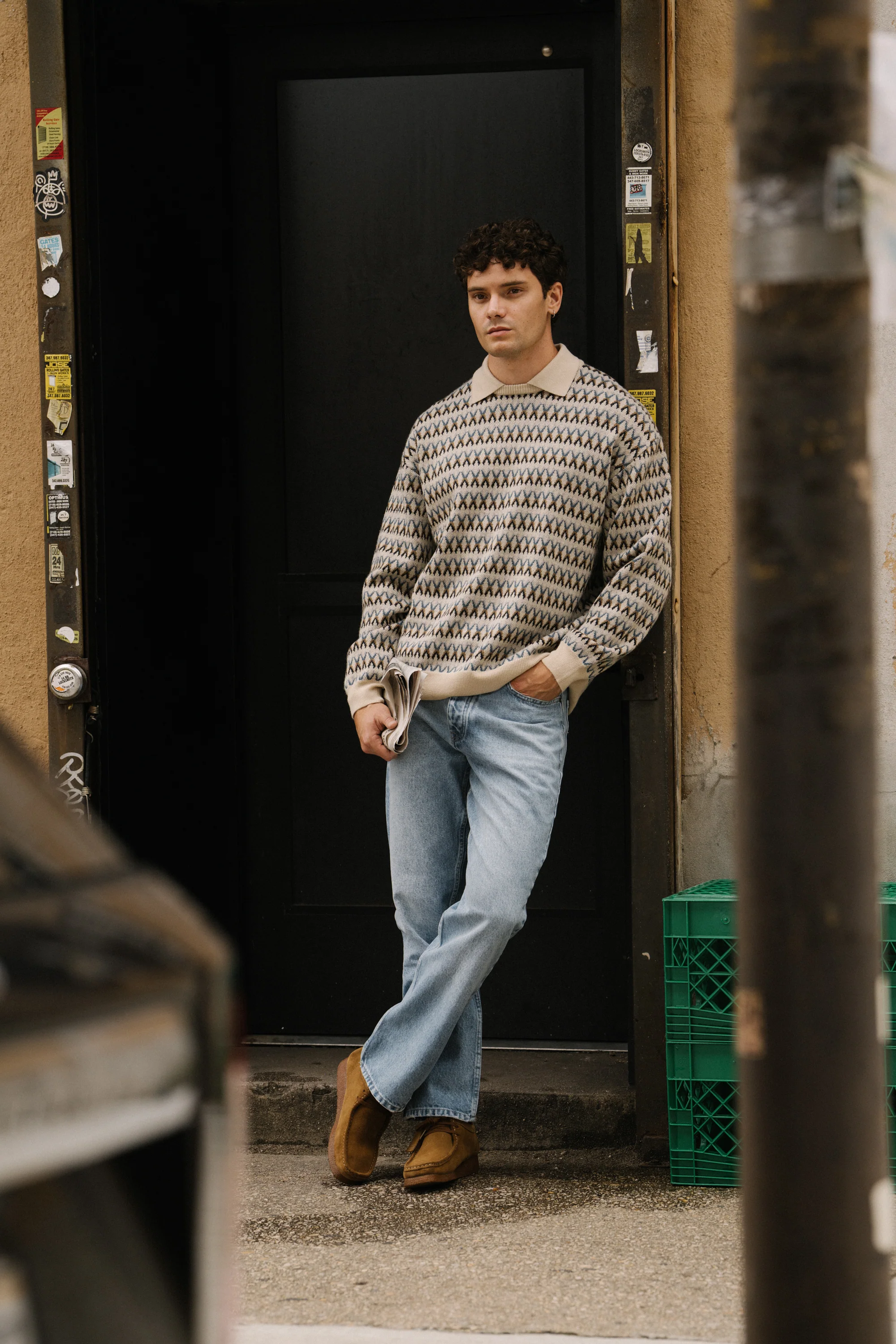 CROSBY WOOL POLO COLLAR KNIT - Image 2