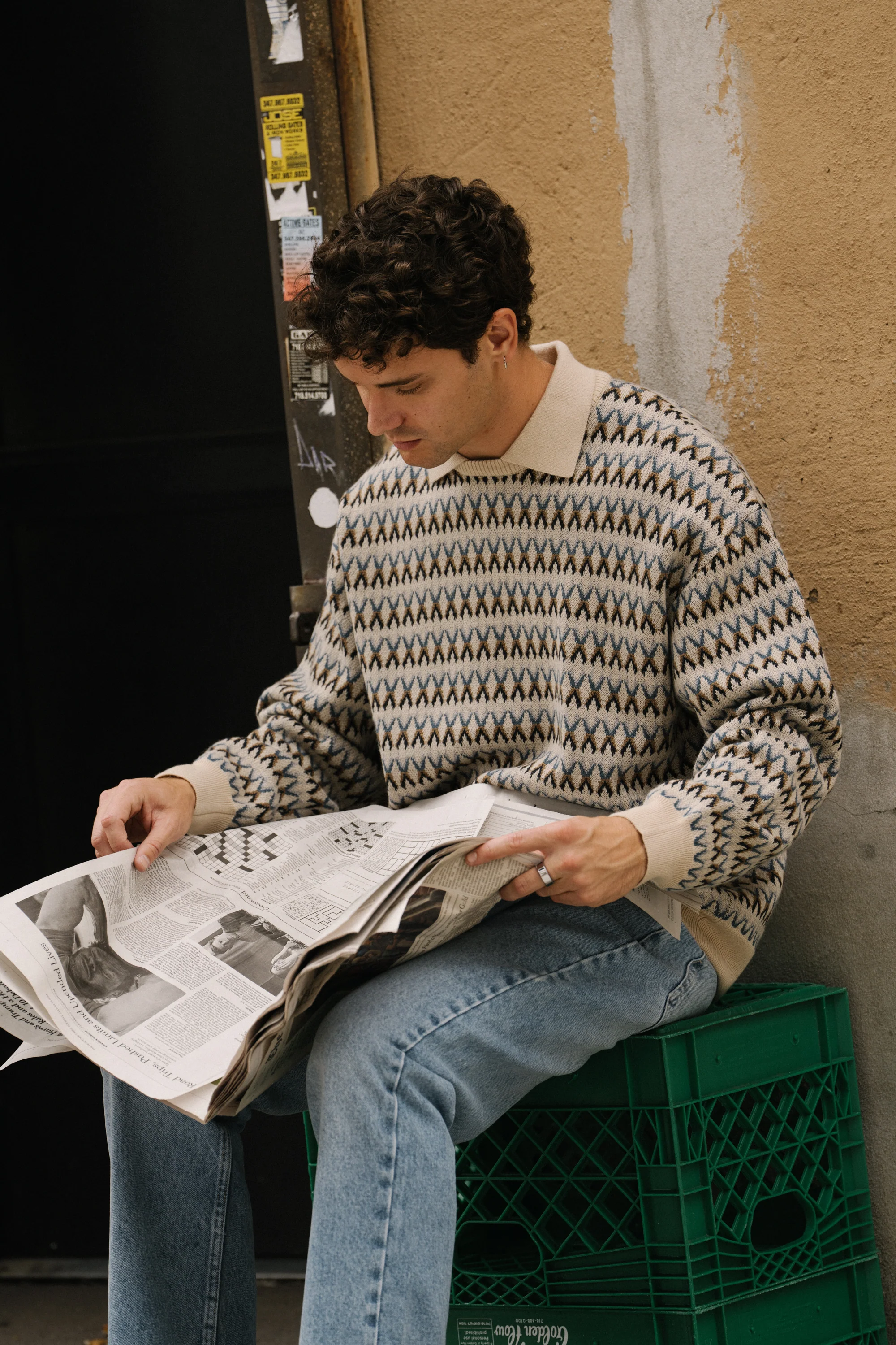 CROSBY WOOL POLO COLLAR KNIT - Image 7