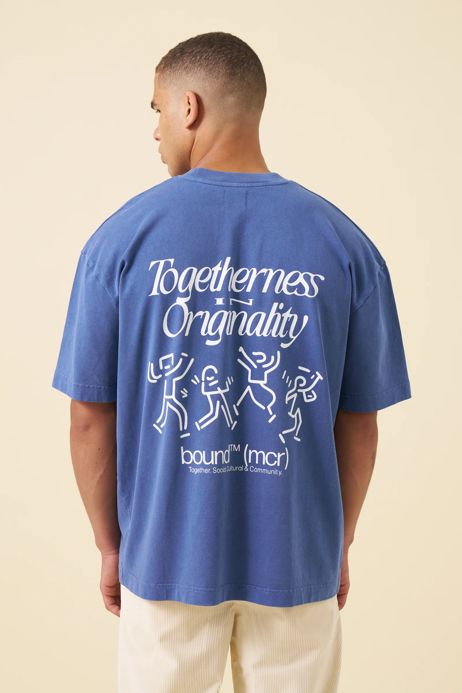 DANCING TEE - WASHED LIGHT NAVY