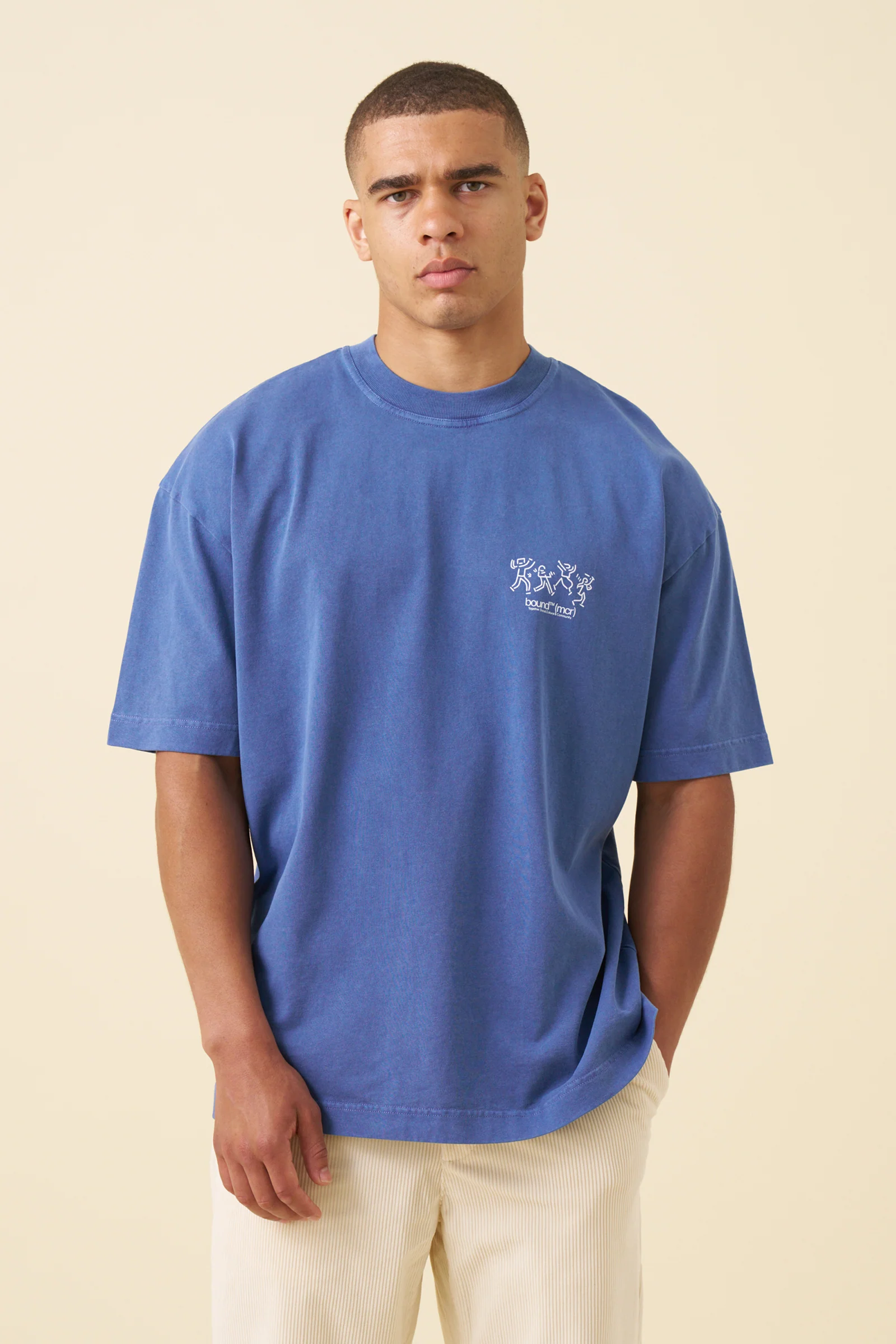 DANCING TEE - WASHED LIGHT NAVY - Image 2
