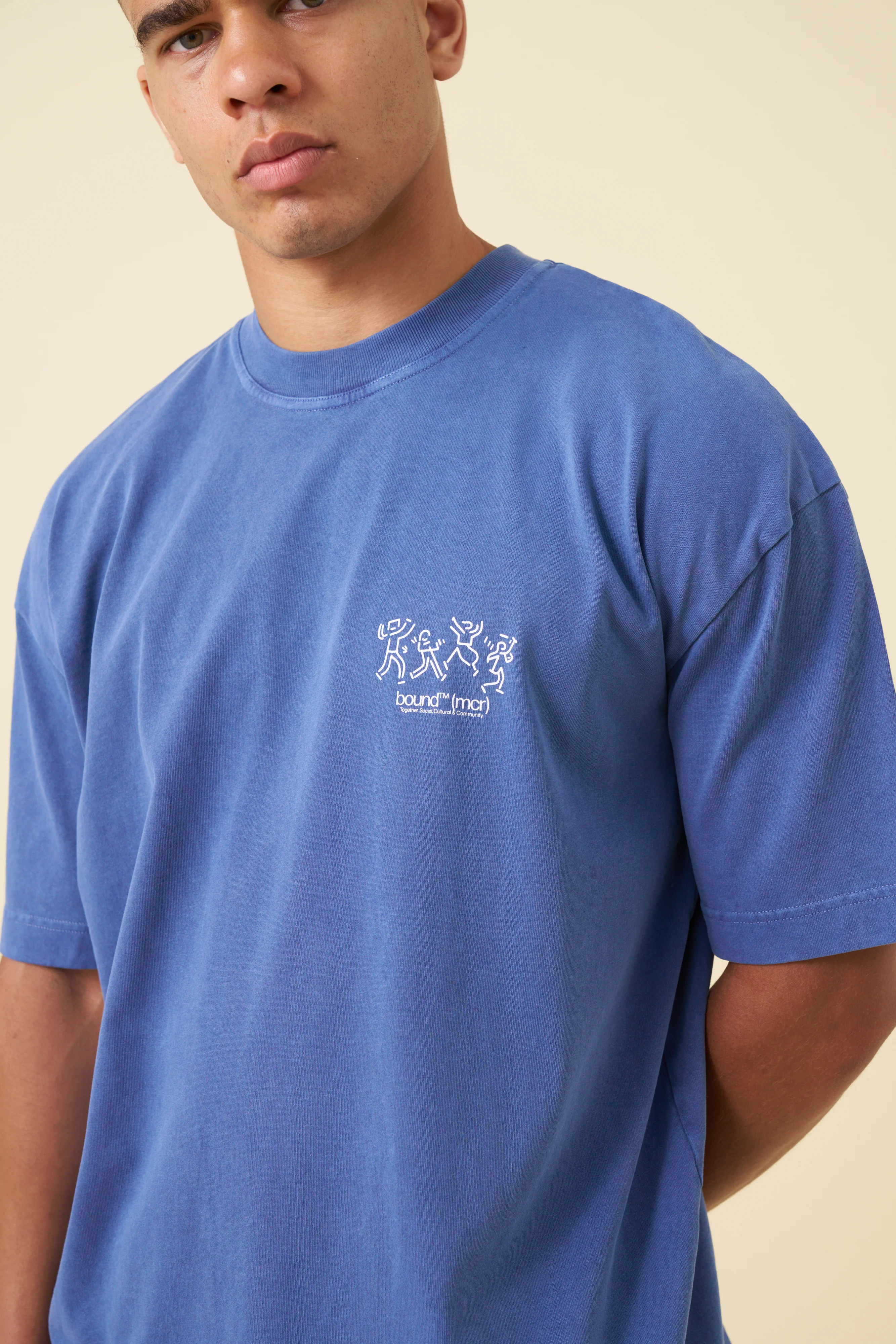DANCING TEE - WASHED LIGHT NAVY - Image 4