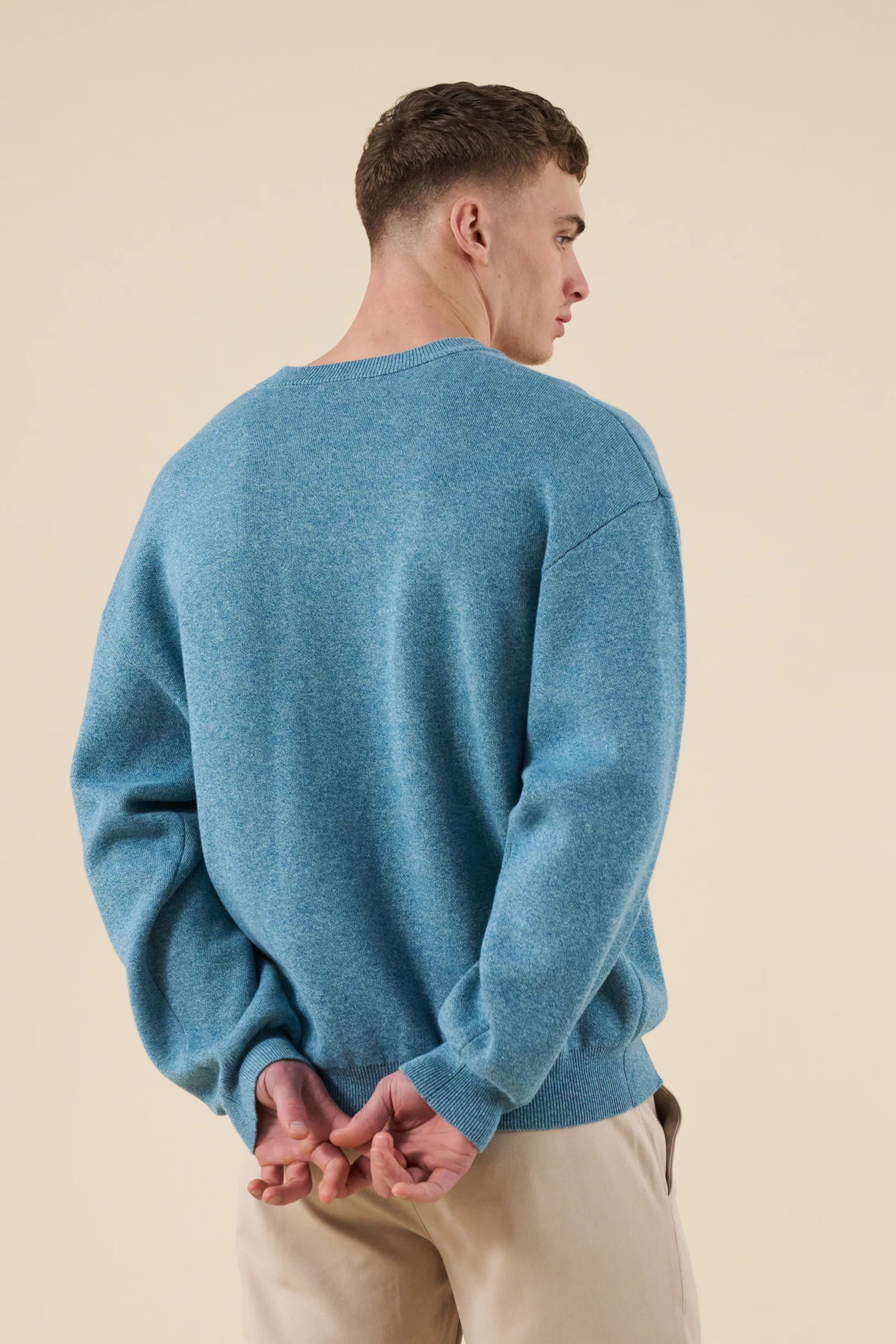 DELMAR KNIT SWEATER - AZURE BLUE - Image 5