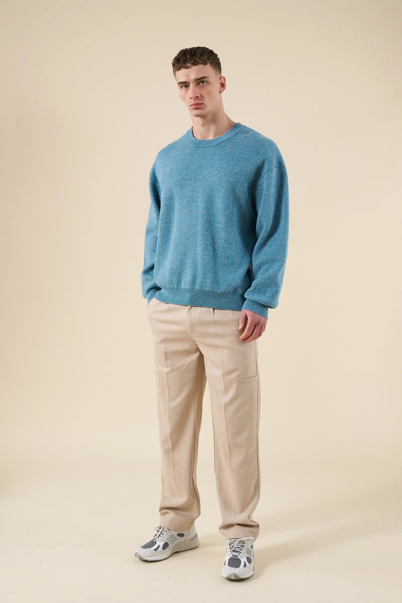 DELMAR KNIT SWEATER - AZURE BLUE - Image 8