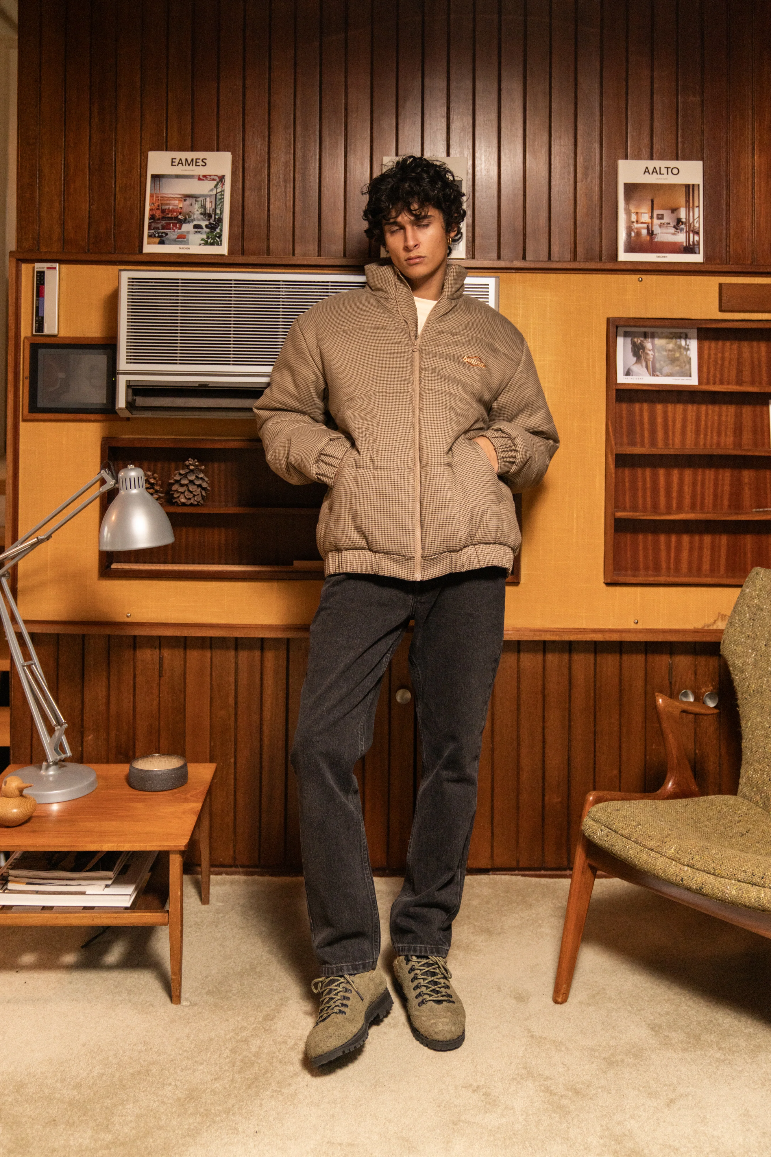 DOGTOOTH PUFFER COAT - Image 9
