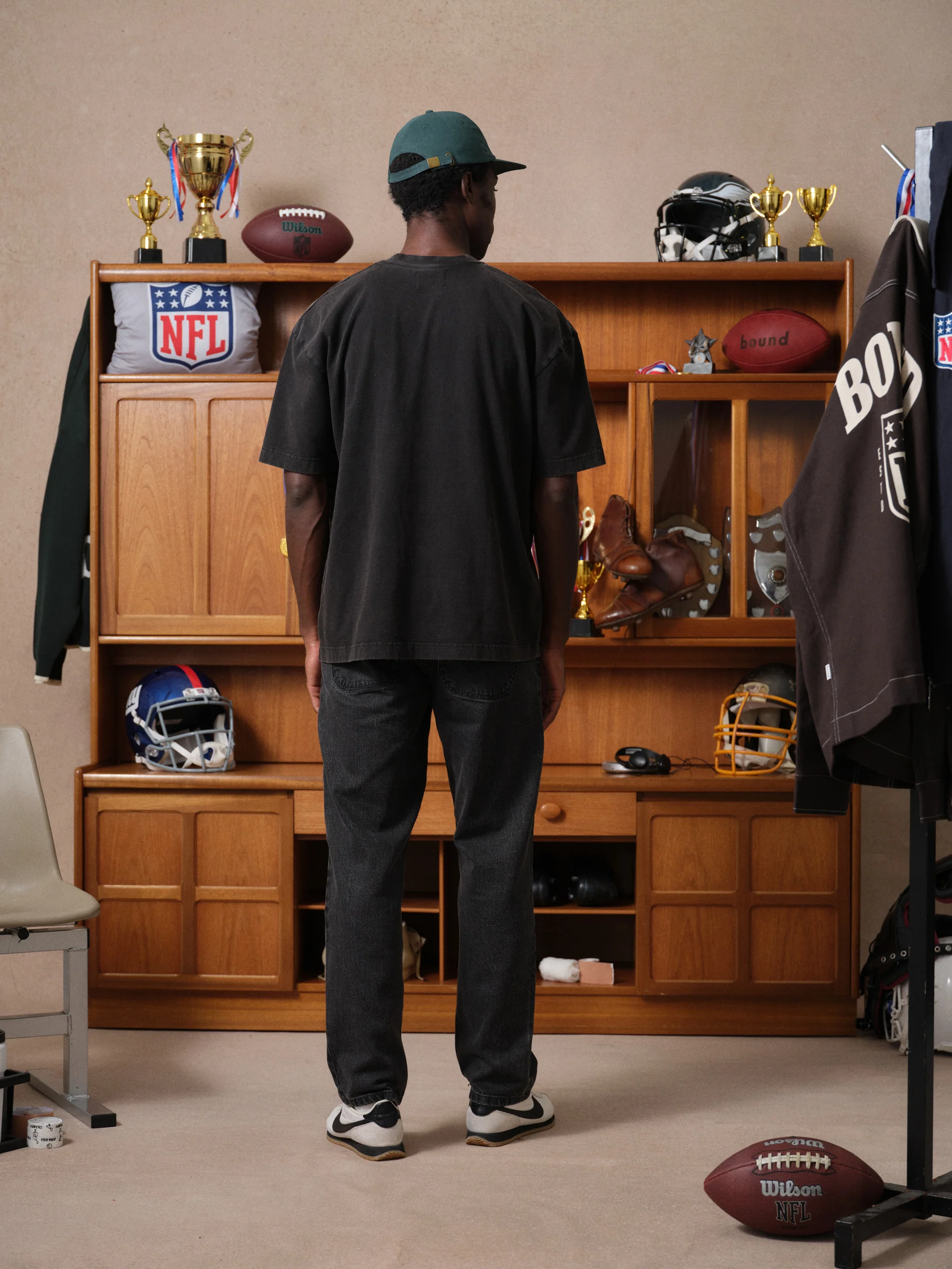 EAGLES RETRO TEE - VINTAGE WASHED BLACK - Image 3