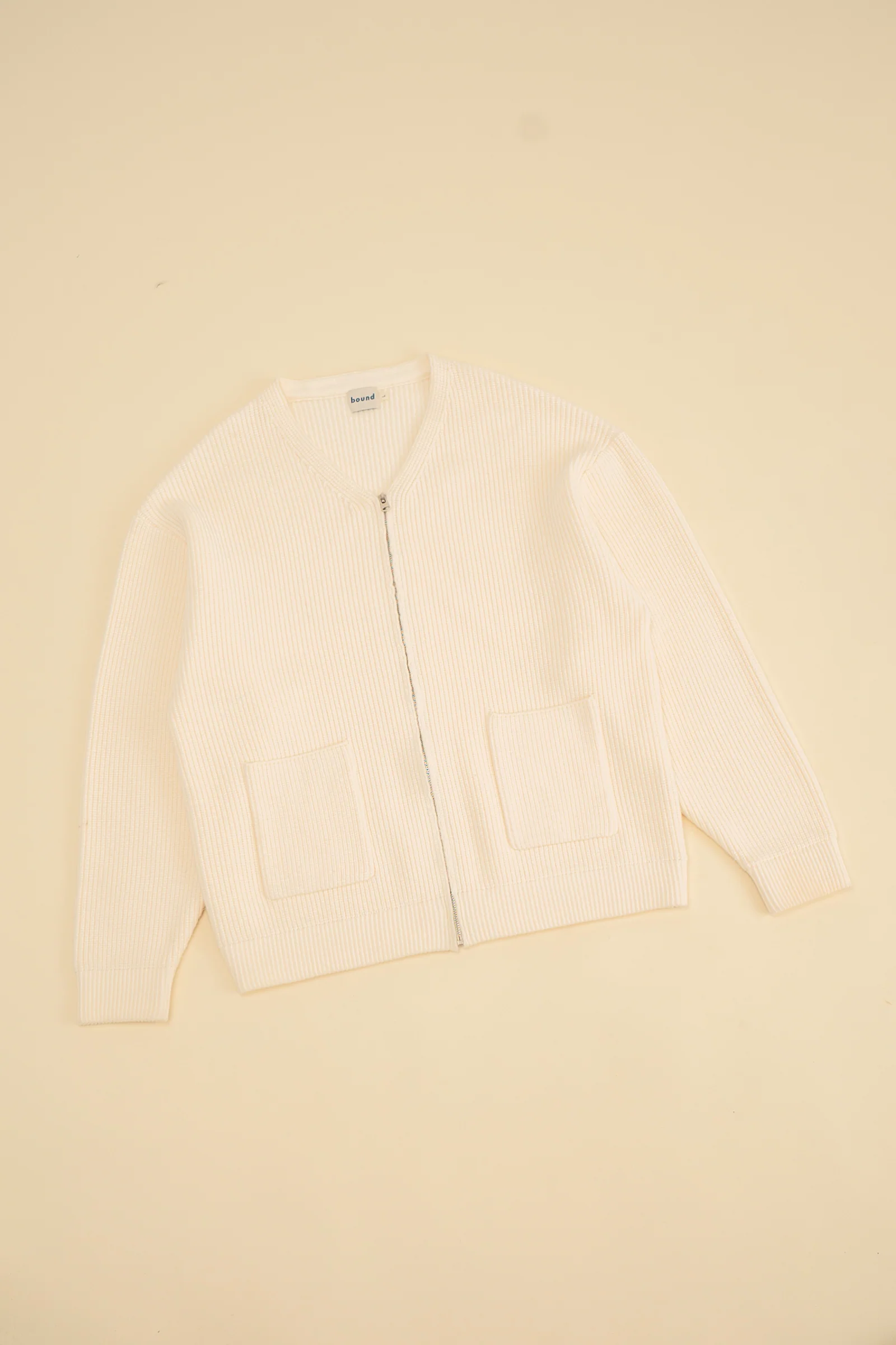 ECRU HEAVY KNITTED CARDIGAN - Image 8