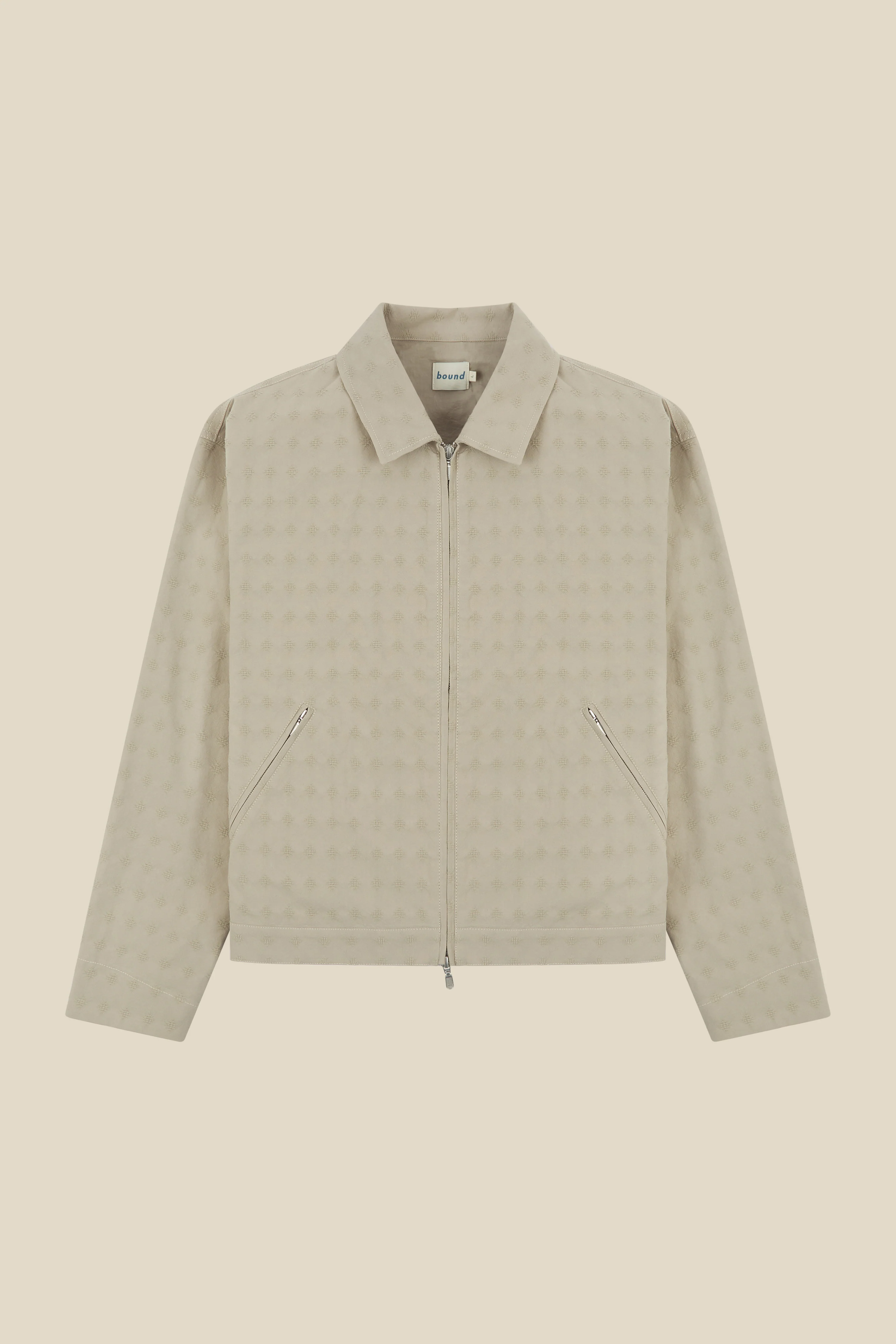EMBROIDERED RIBIERA JACKET - STONE - Image 11