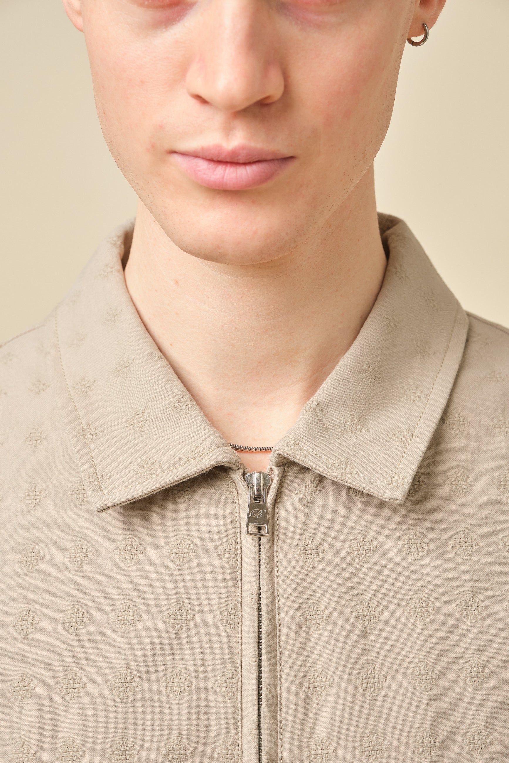 EMBROIDERED RIBIERA JACKET - STONE - Image 4