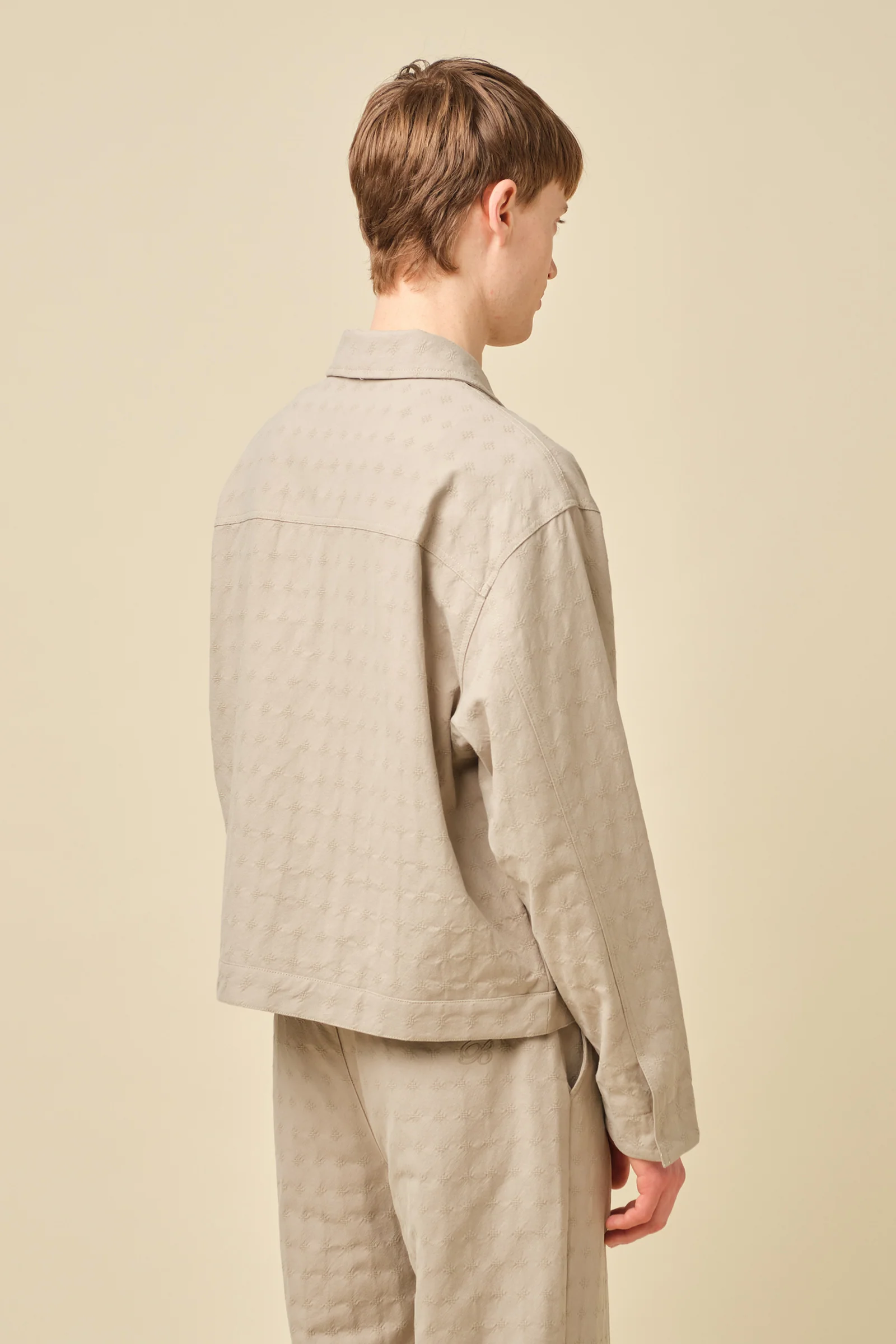 EMBROIDERED RIBIERA JACKET - STONE - Image 6