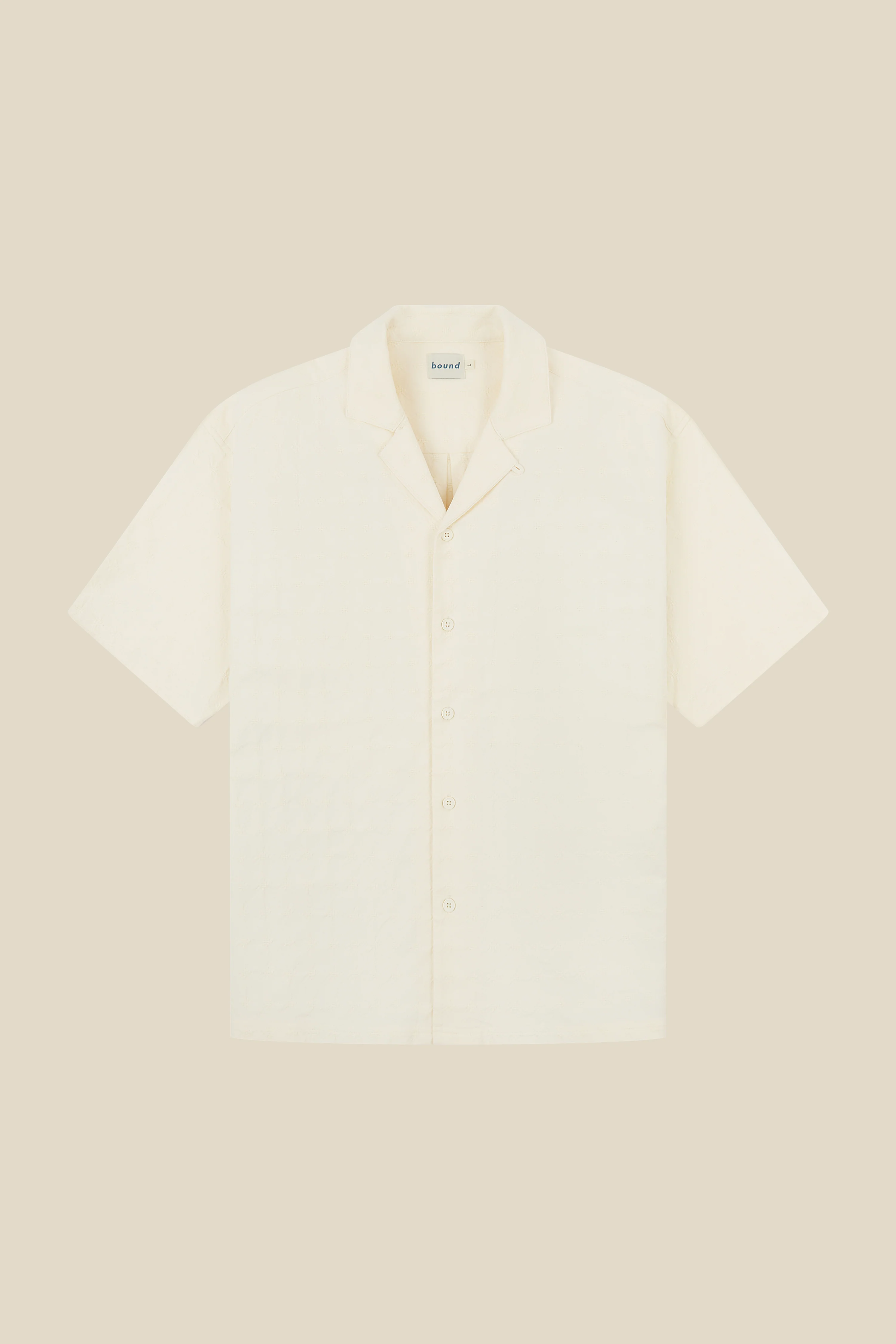 EMBROIDERED RIBIERA SHIRT - CREAM - Image 9