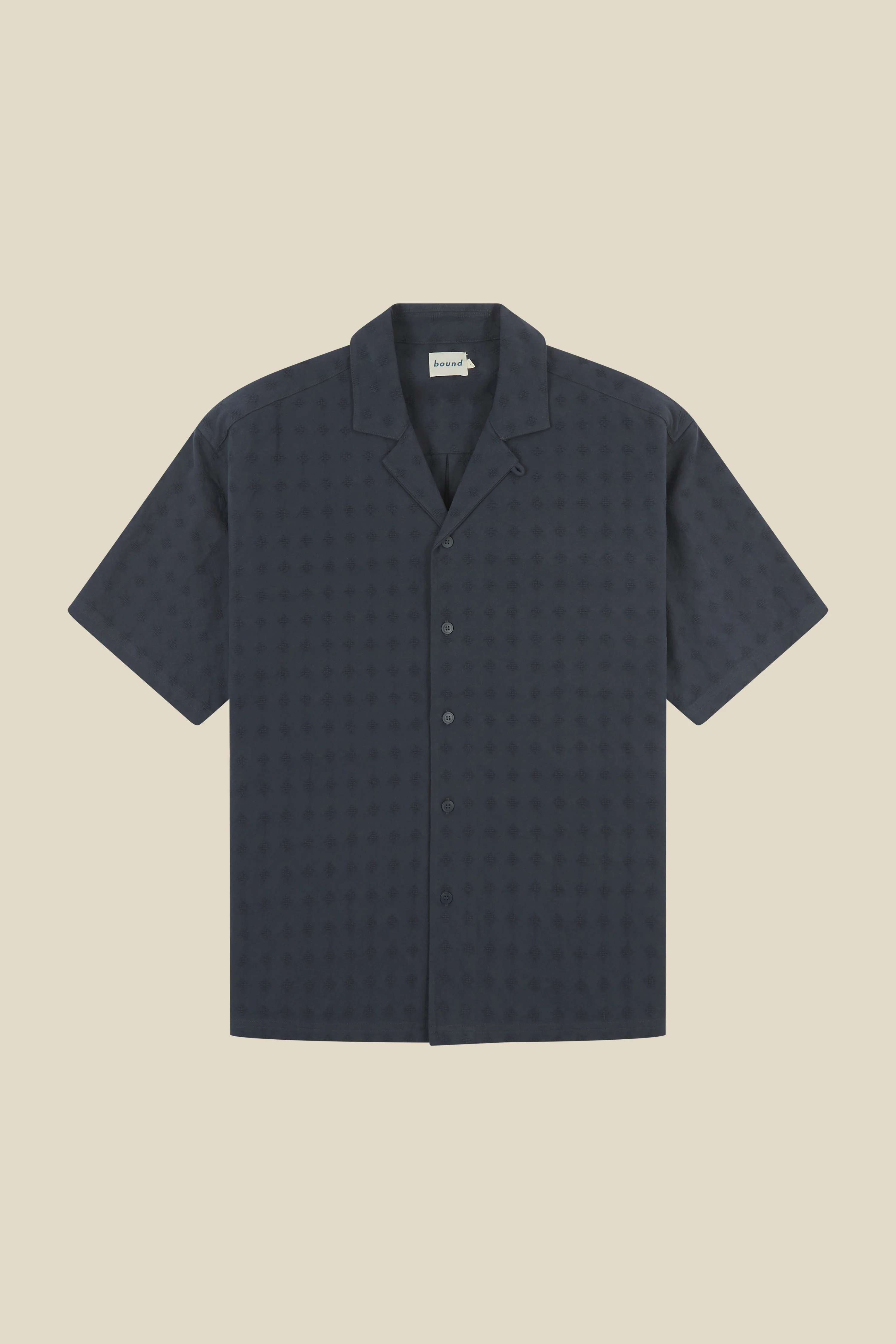 EMBROIDERED RIBIERA SHIRT - NAVY - Image 8