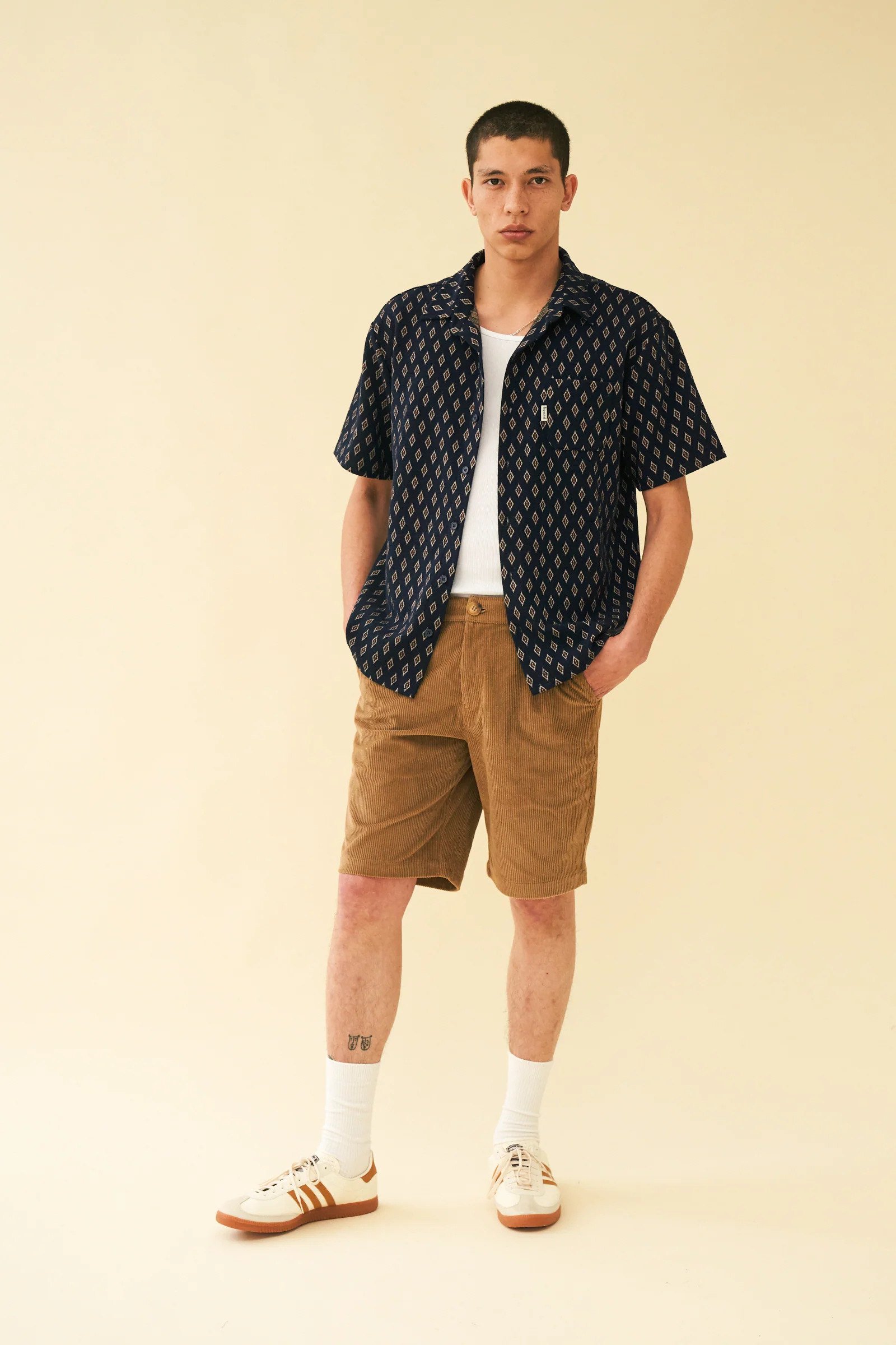 EMILIO TEXTURED POLO SHIRT - NAVY - Image 3