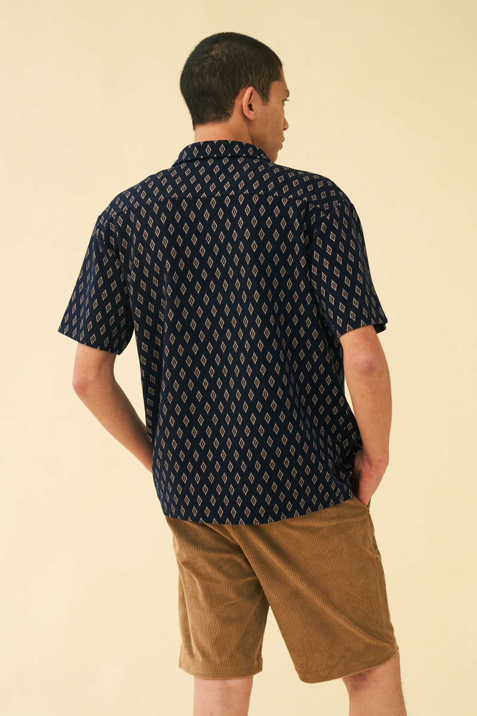 EMILIO TEXTURED POLO SHIRT - NAVY - Image 4