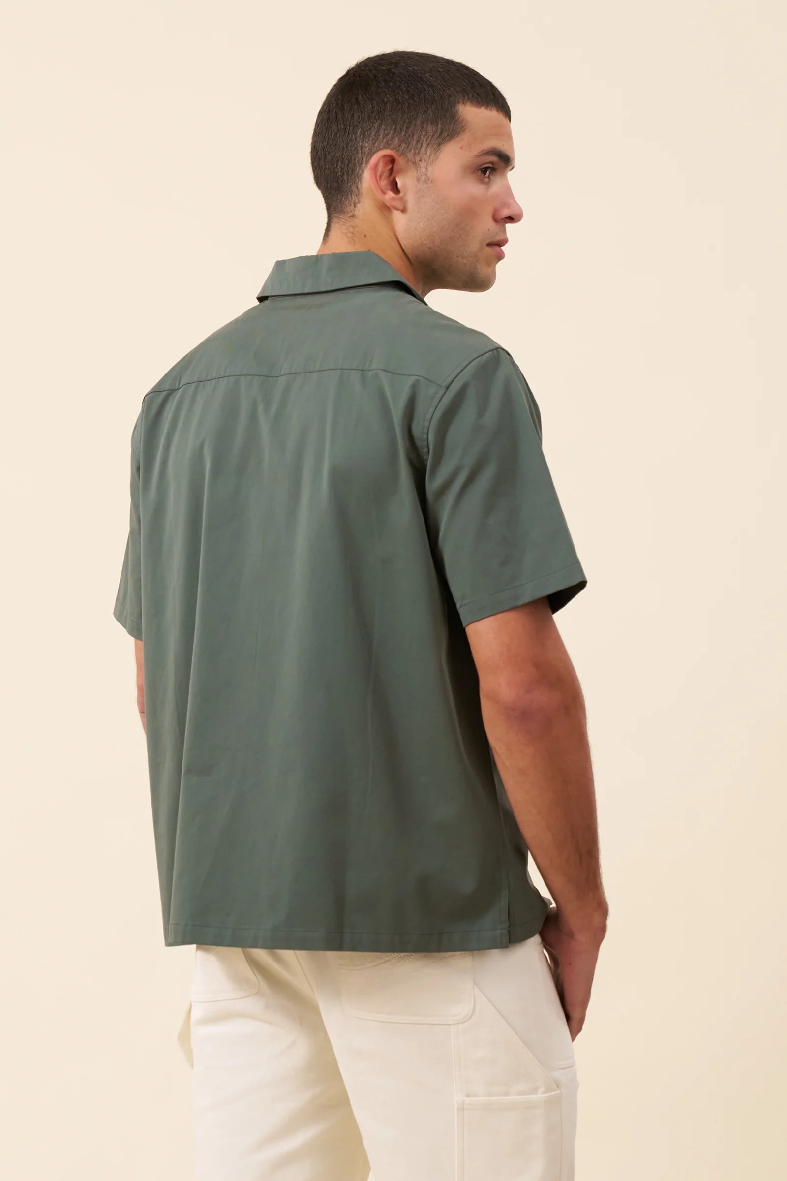 FLORAL EMBROIDERED SHIRT - GREEN - Image 4
