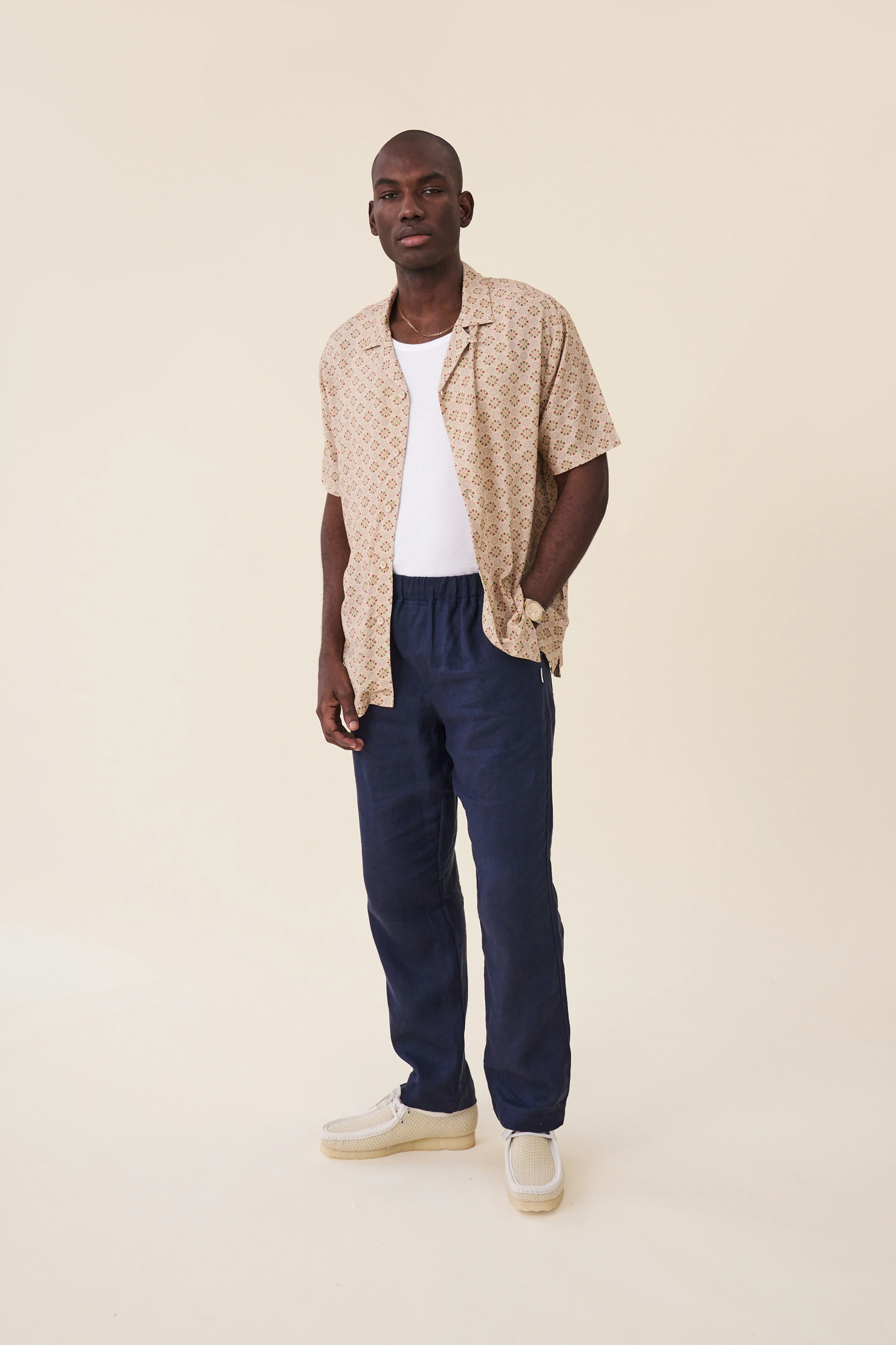 FLORAL MOSAIC RAYON SS SHIRT - Image 3
