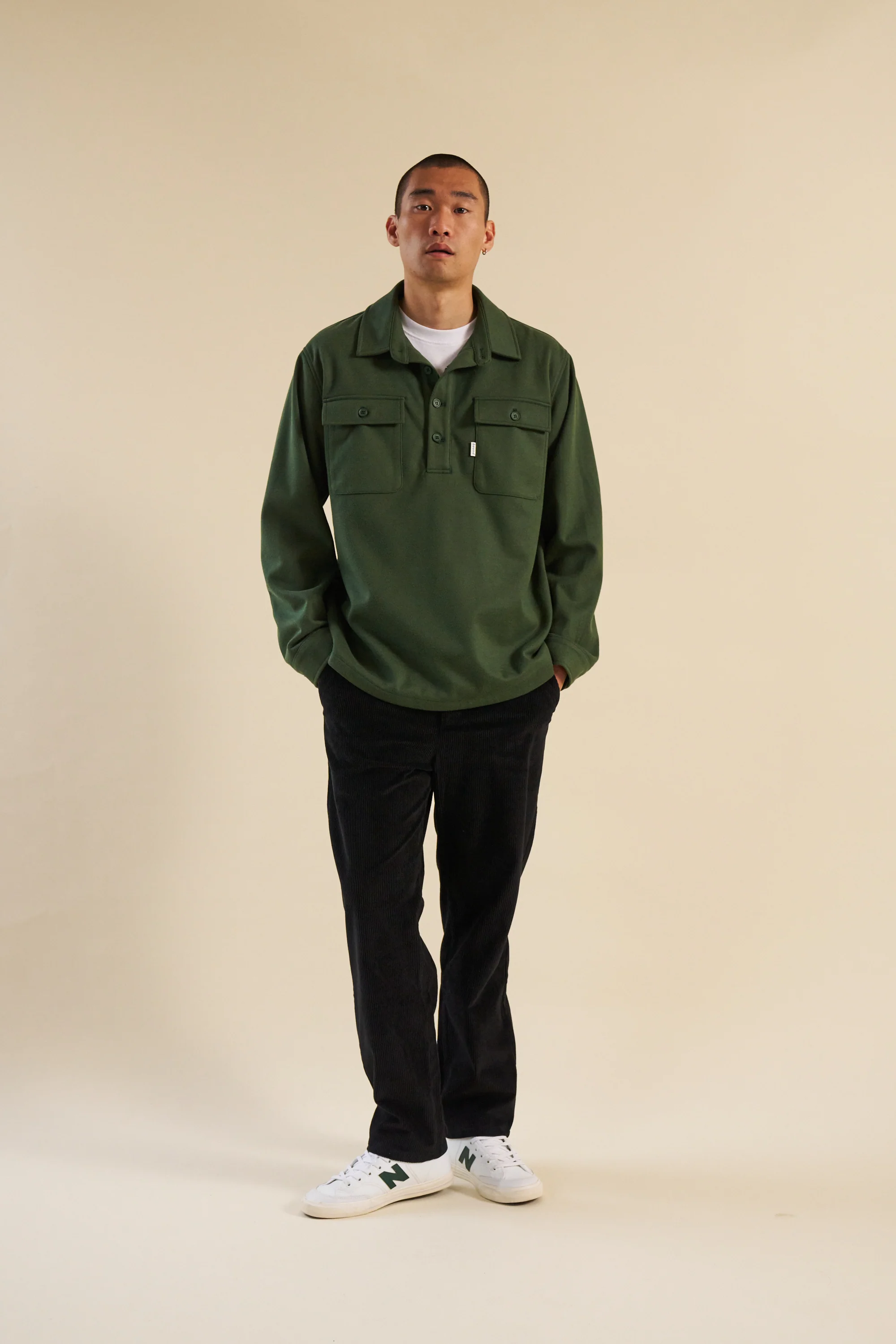 FOREST GREEN WORK PULLOVER - Image 5